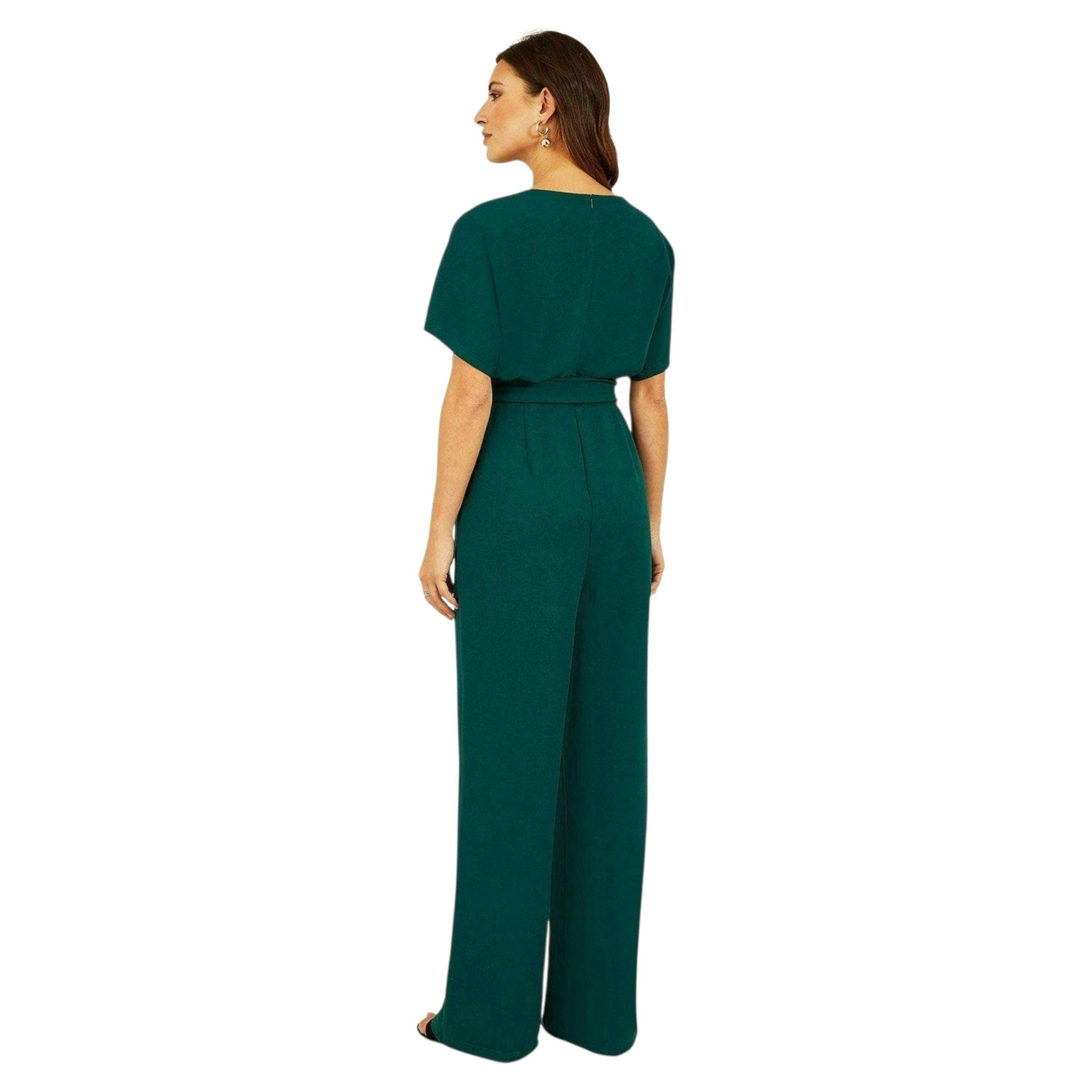 Mela Green Batwing Stretch Jumpsuit , view 4 of 4