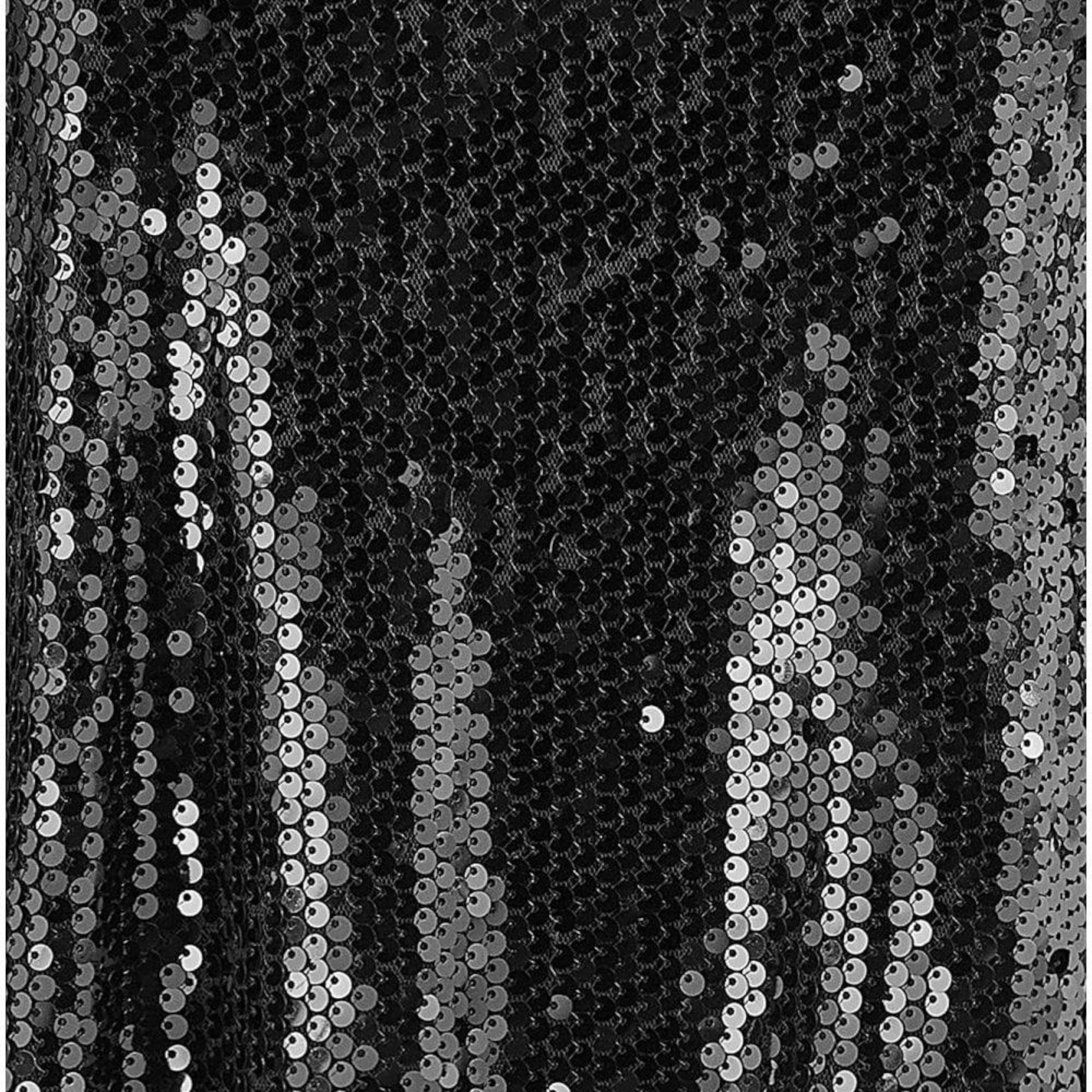Yumi Black Sequin Tunic Dress With Balloon Sleeves , view 5 of 5