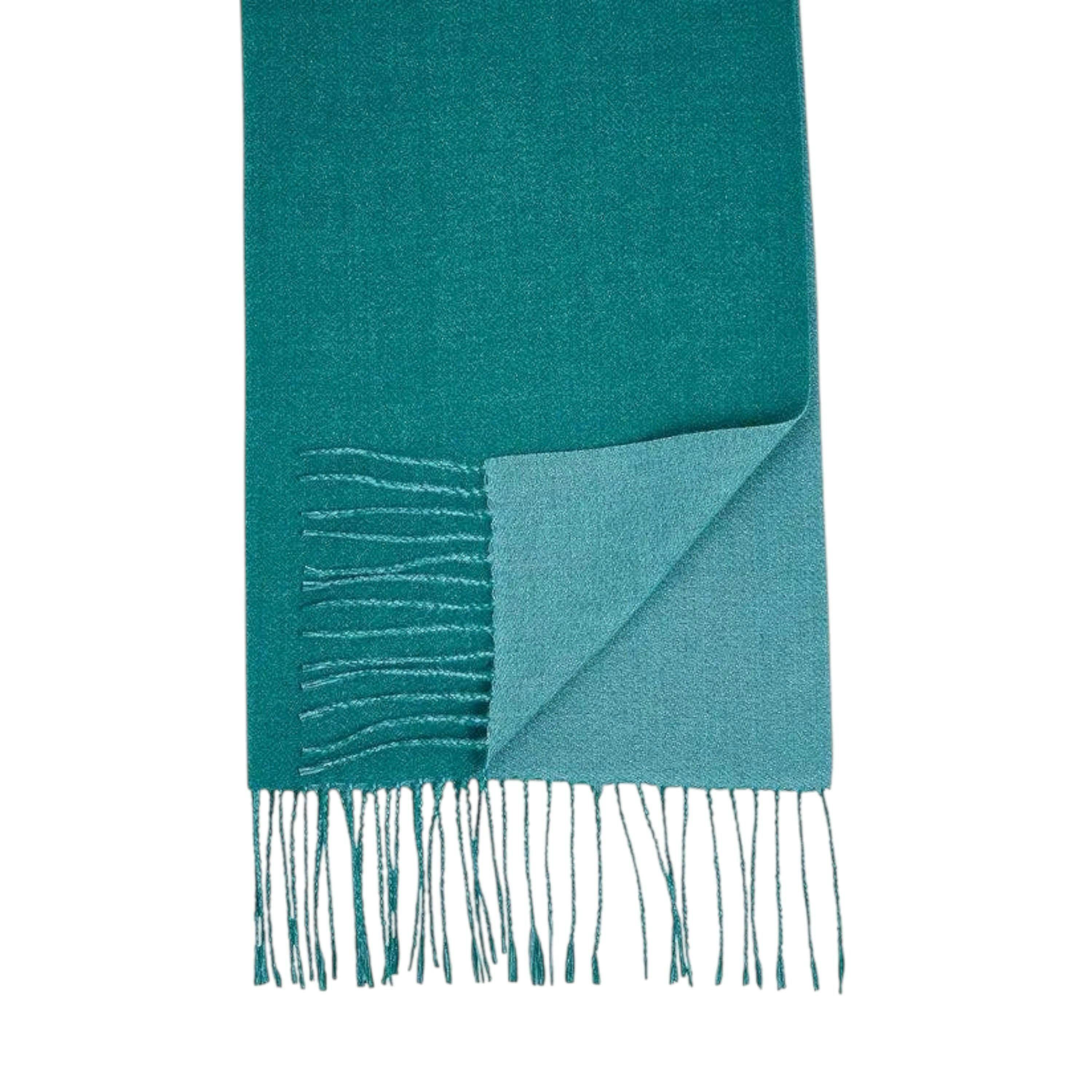 Yumi Blue Two Tone Scarf , view 3 of 3