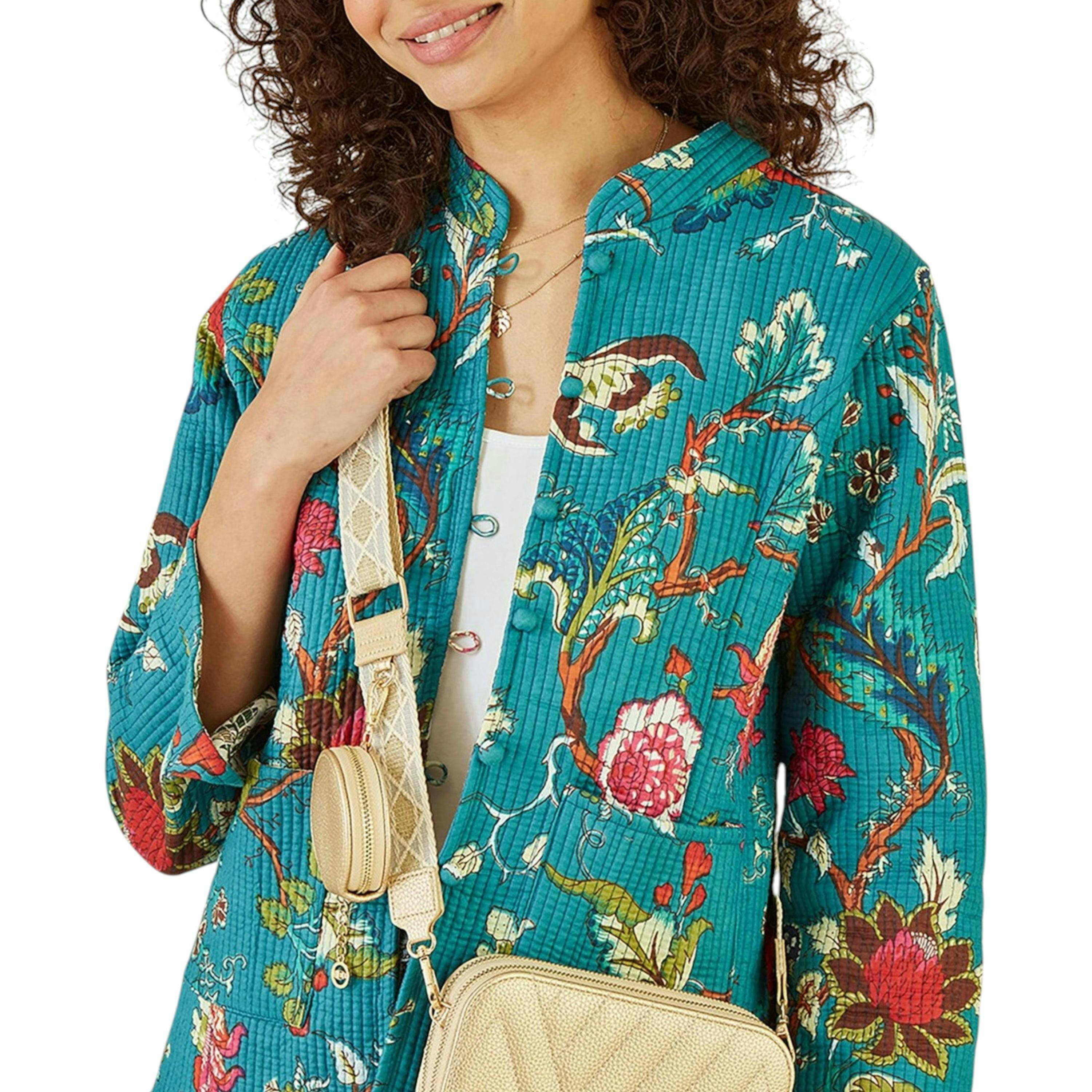 Yumi Gold Quilted Camera Bag With Cross Body Woven Strap , view 1 of 1