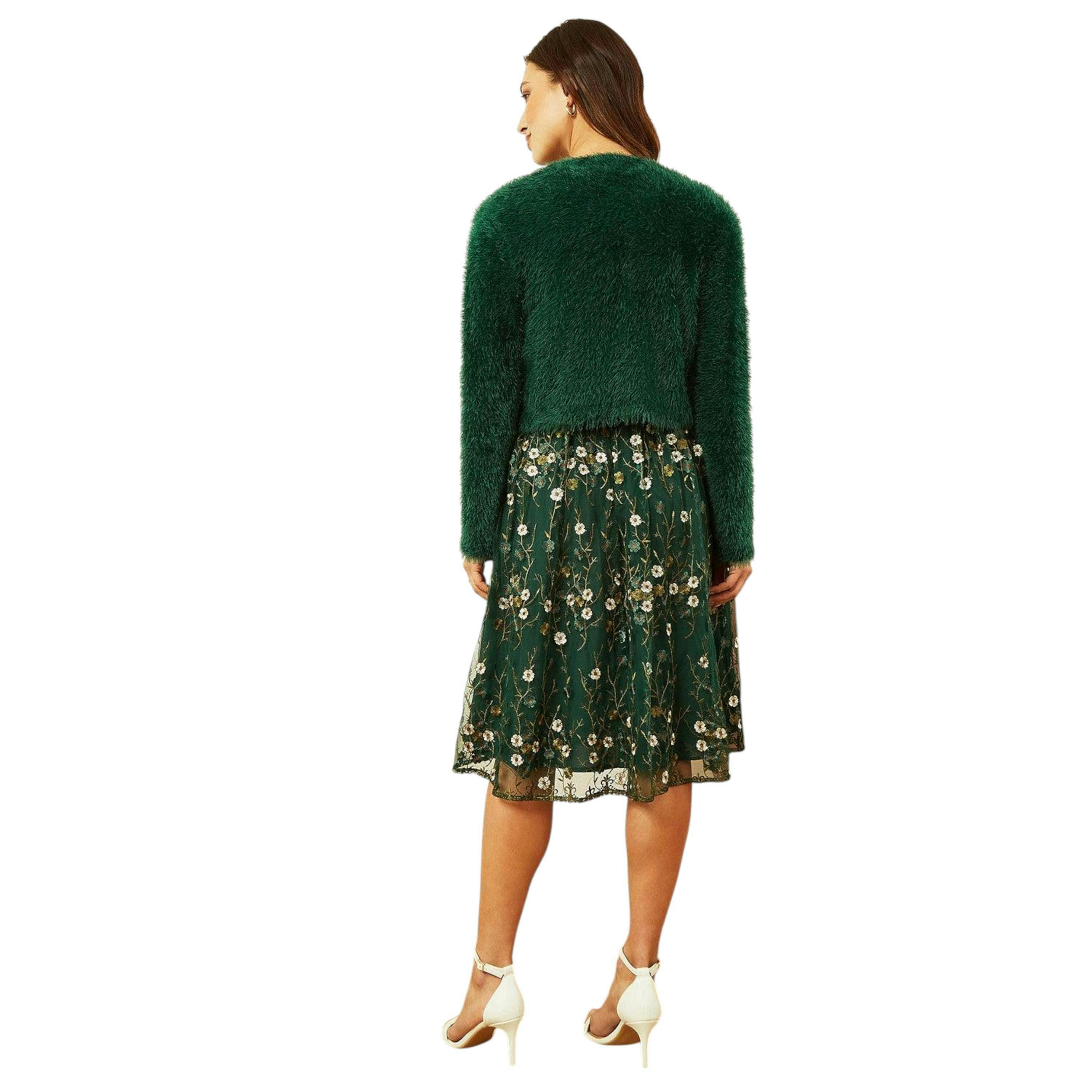 Yumi Green Eyelash Knit Bolero , view 4 of 4