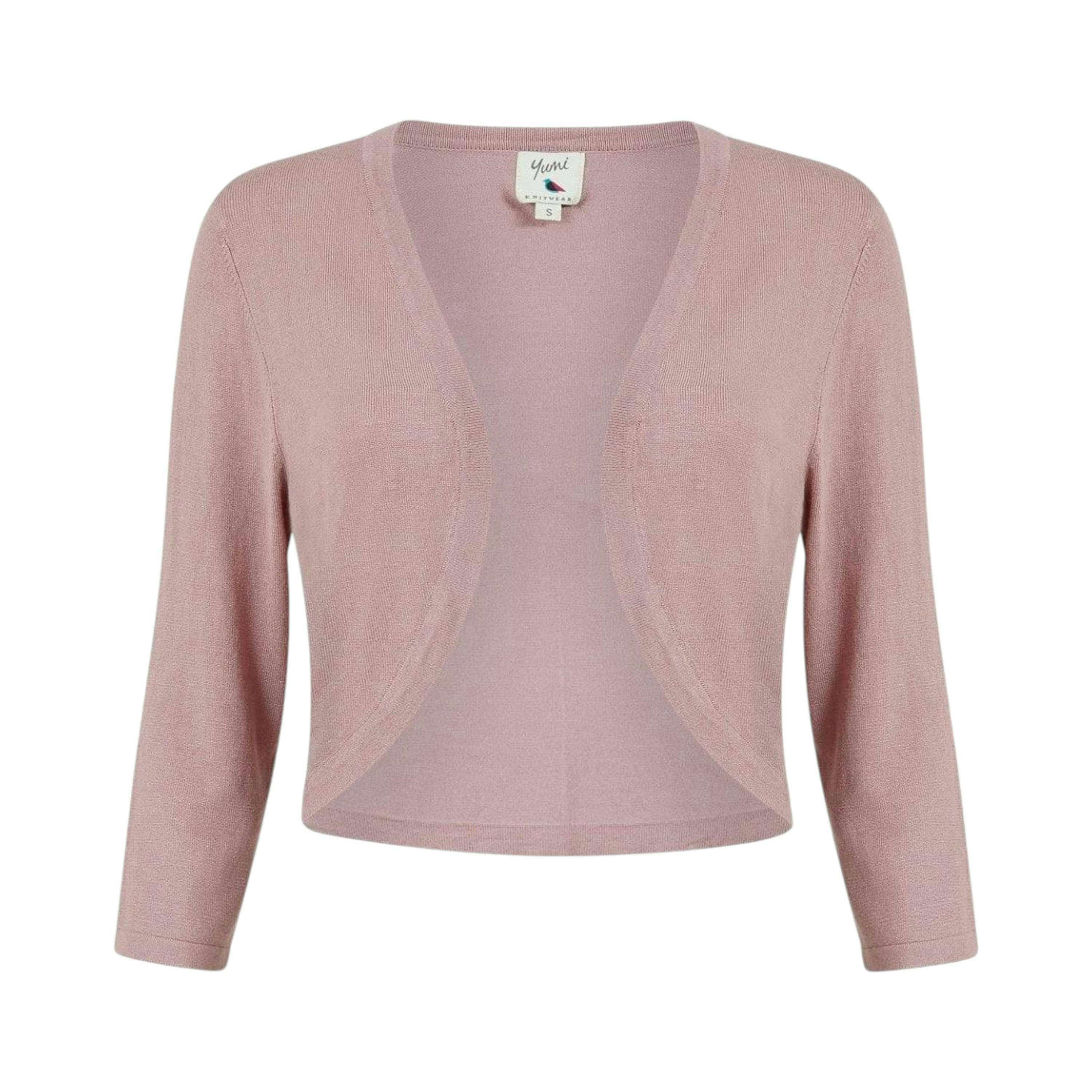 Yumi Blush Knitted Curve Bolero , view 4 of 4