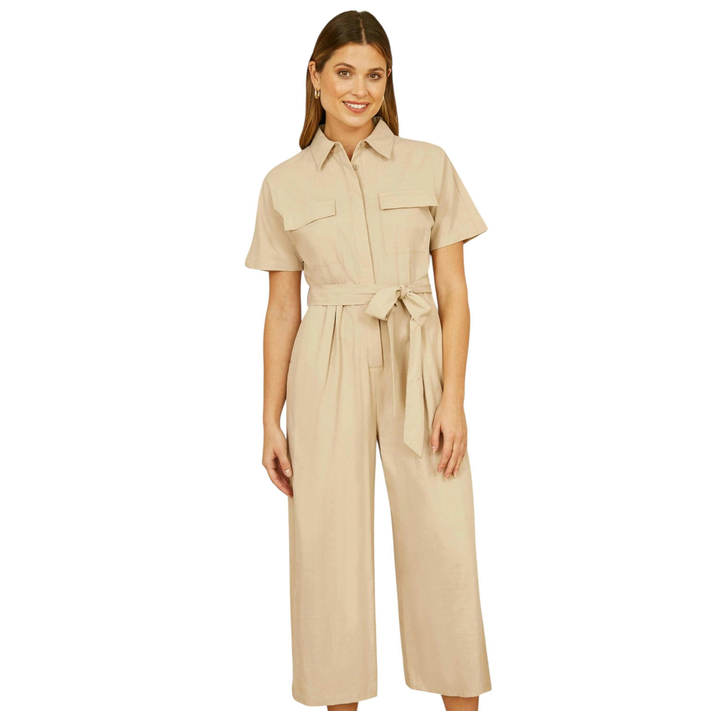 Yumi Stone Utility Relaxed Fit Jumpsuit , view 1 of 4