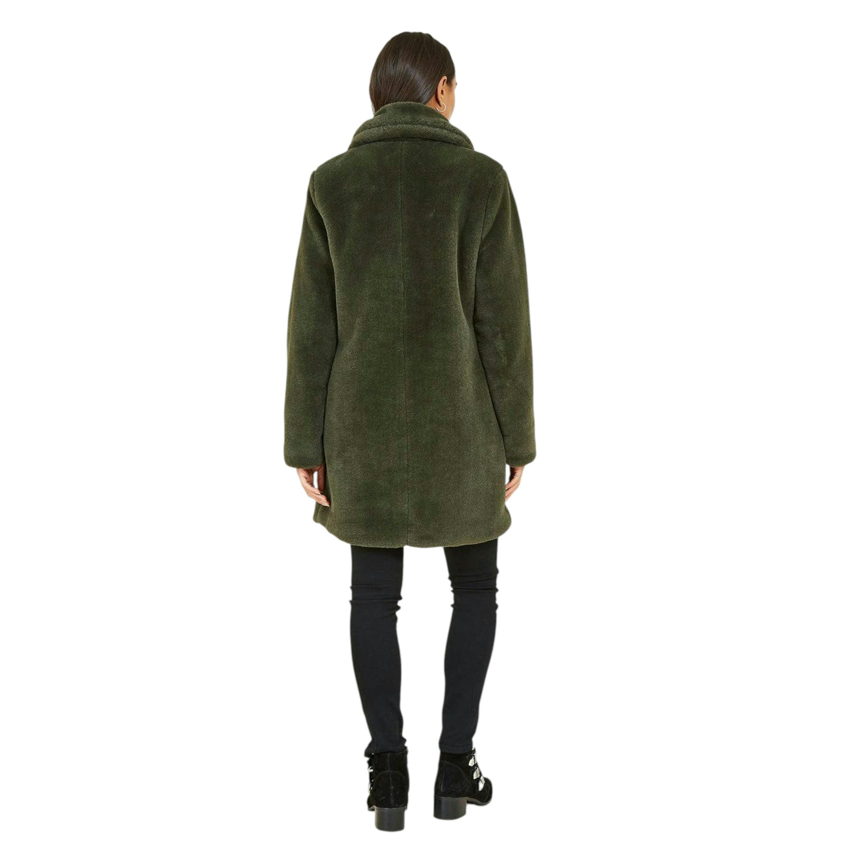 Yumi Green Faux Fur Coat , view 3 of 4