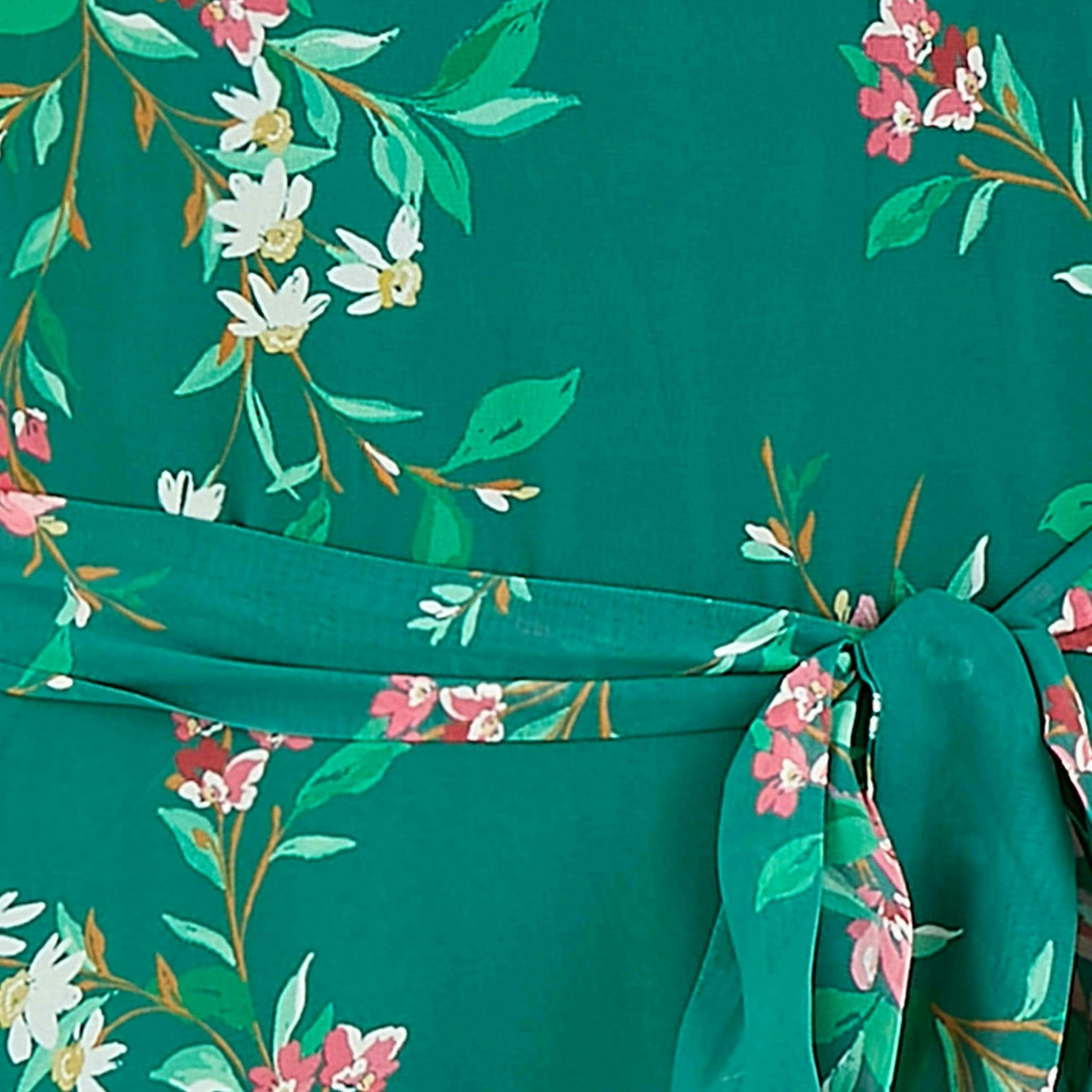 Yumi Green Daisy Print Skater Dress , view 5 of 6