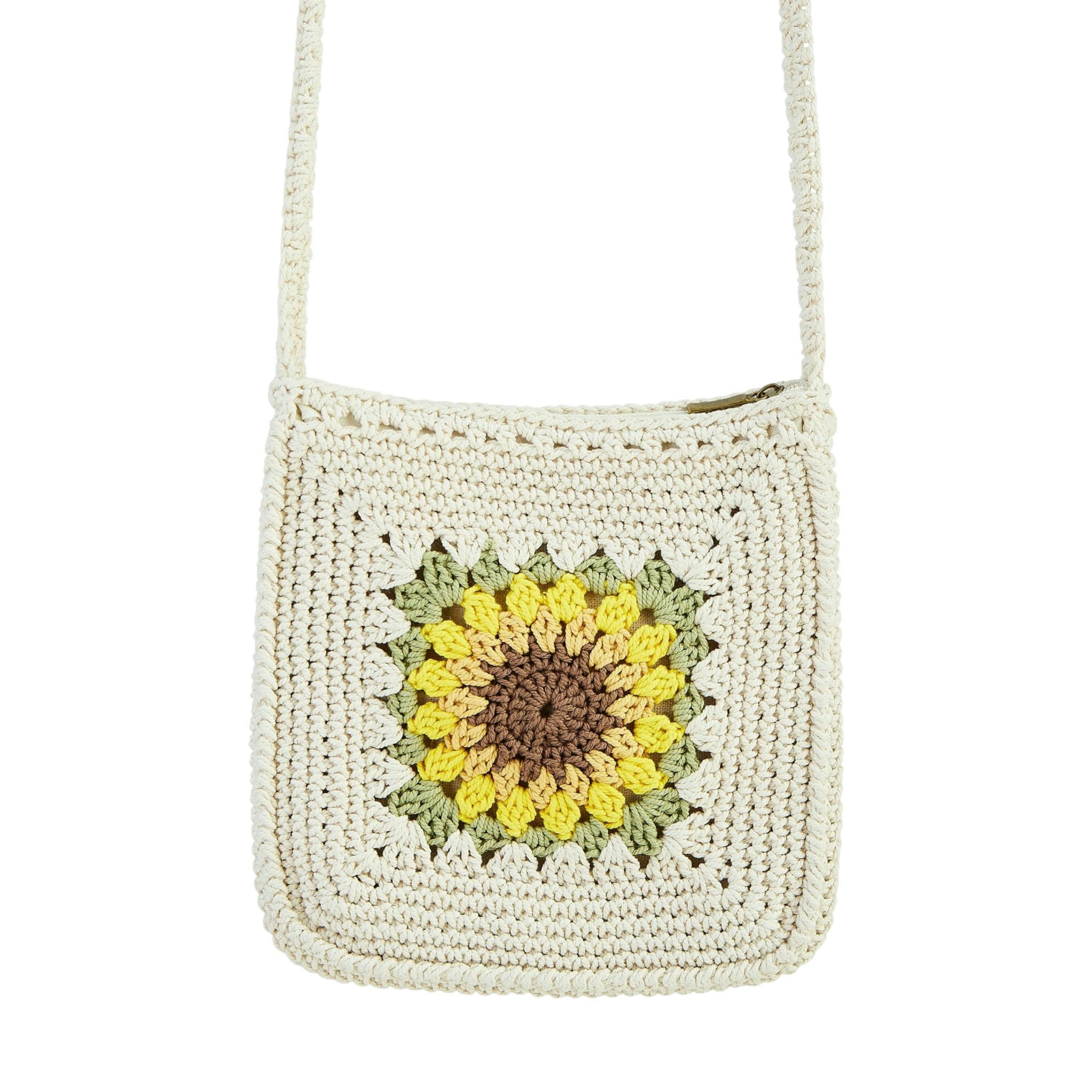 Yumi Handmade White Sunflower Crochet Bag , view 5 of 5