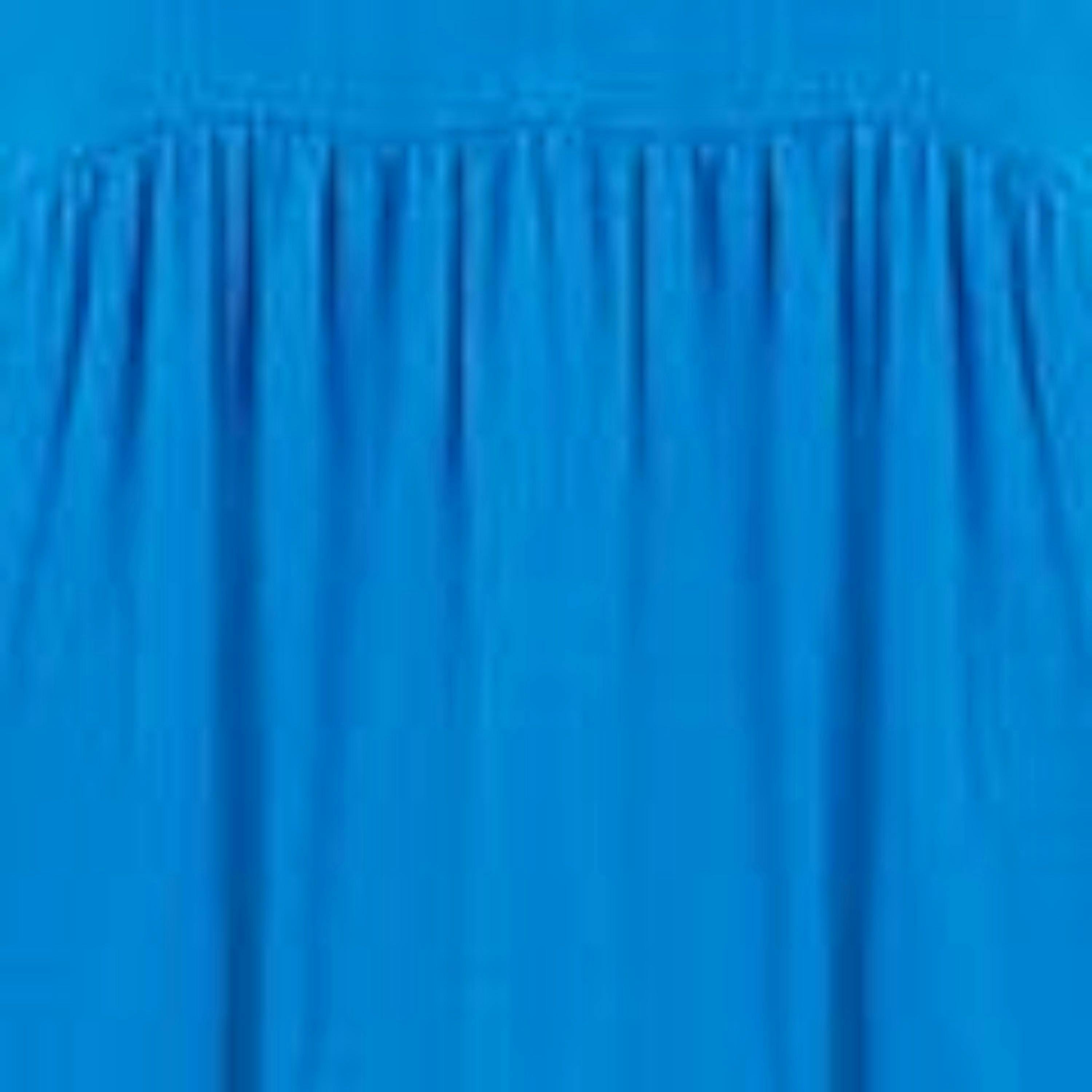 Yumi Blue Double Cotton Long Kaftan , view 5 of 5