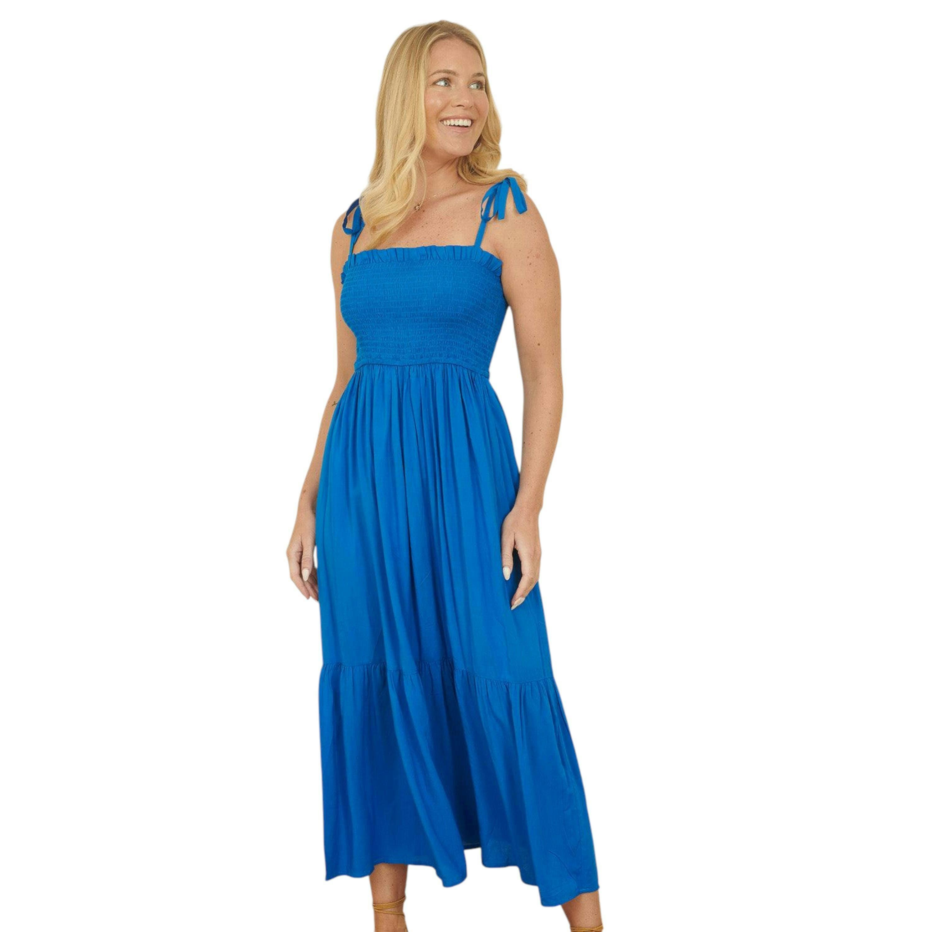 Yumi Blue Midi Sun Dress , view 1 of 5