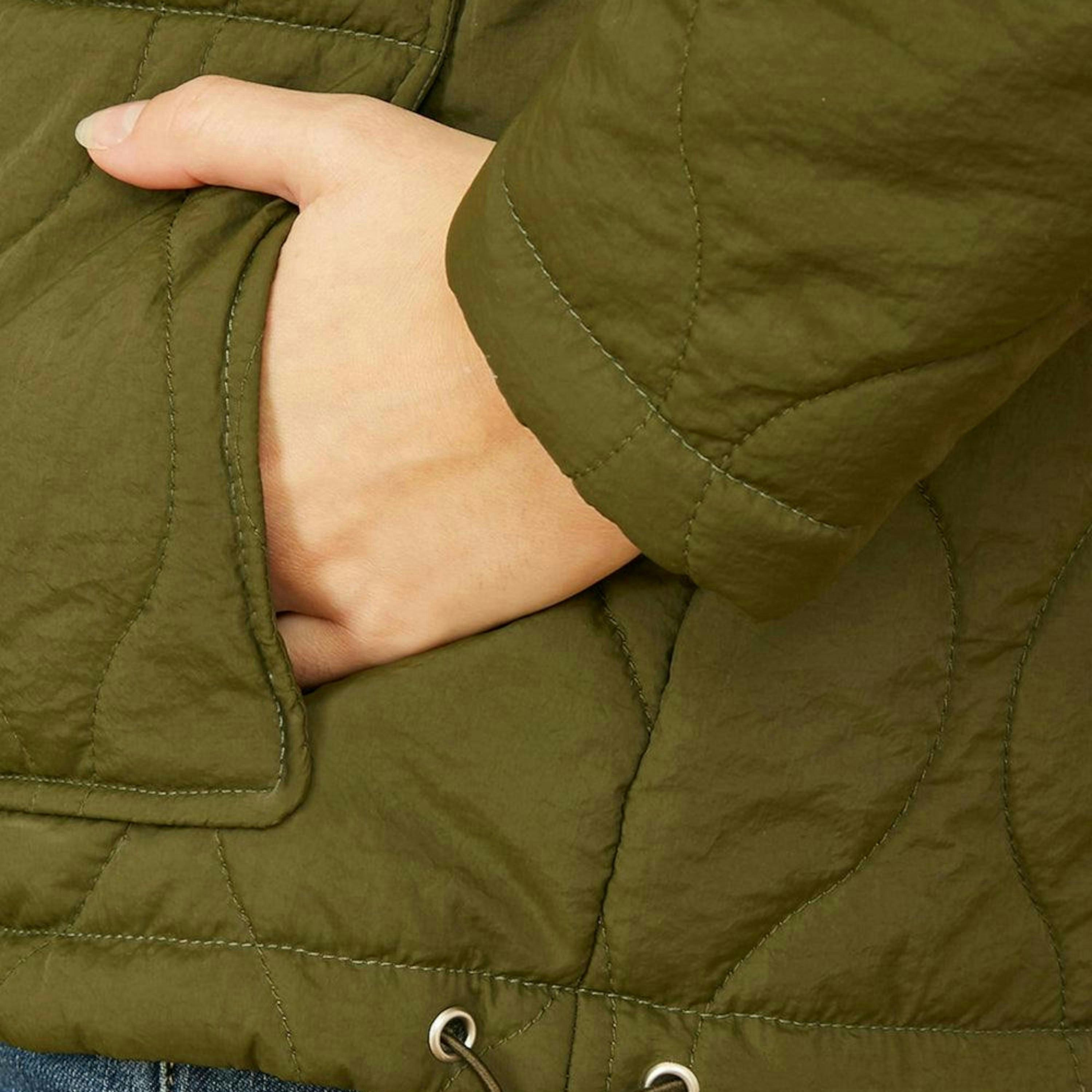 Yumi Green Short Quilted Jacket , view 4 of 6