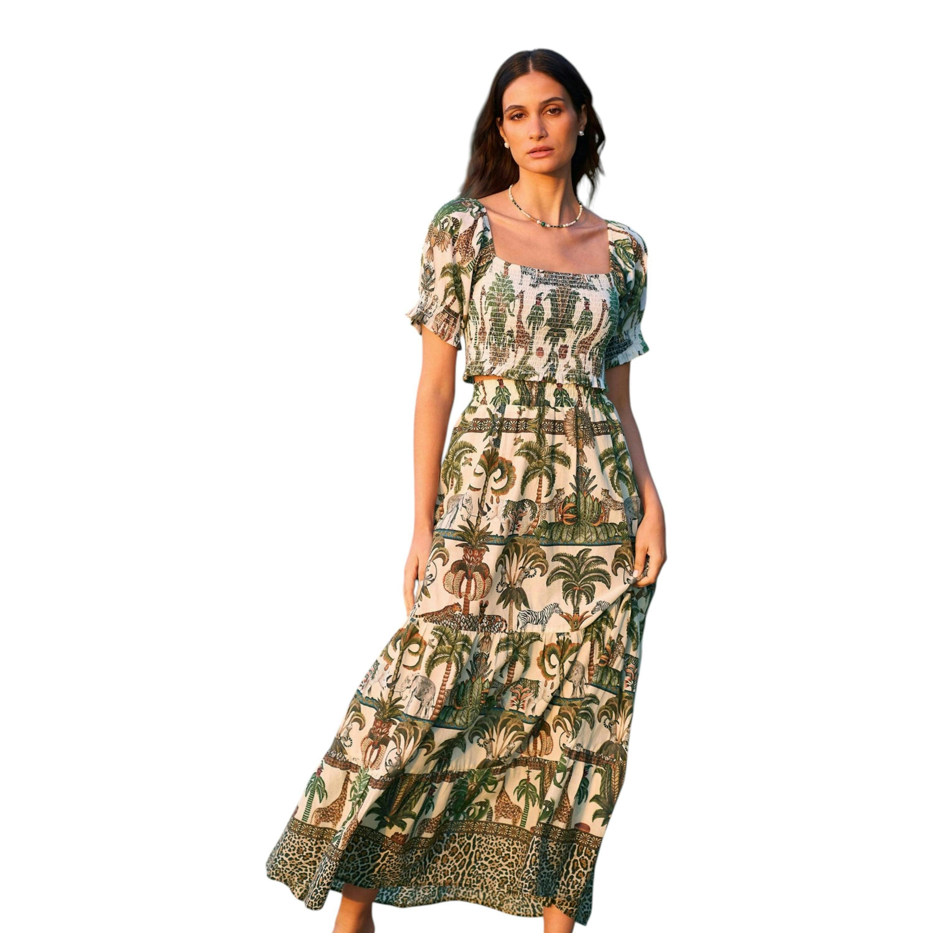 Yumi White Cotton Voile Safari Midi Skirt , view 5 of 6