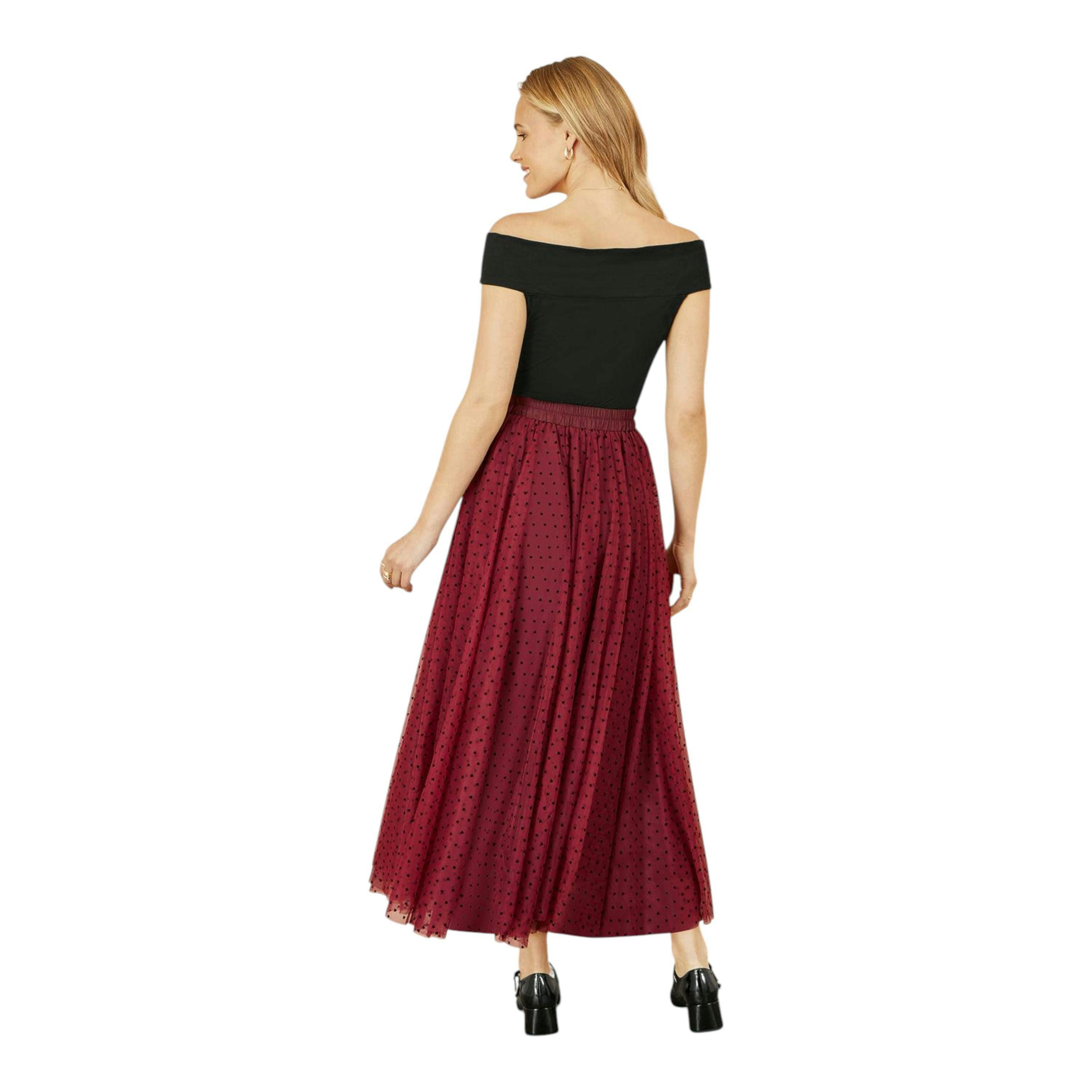 Yumi Black Jersey Cotton Bardot Top With Knot Detail , view 5 of 6