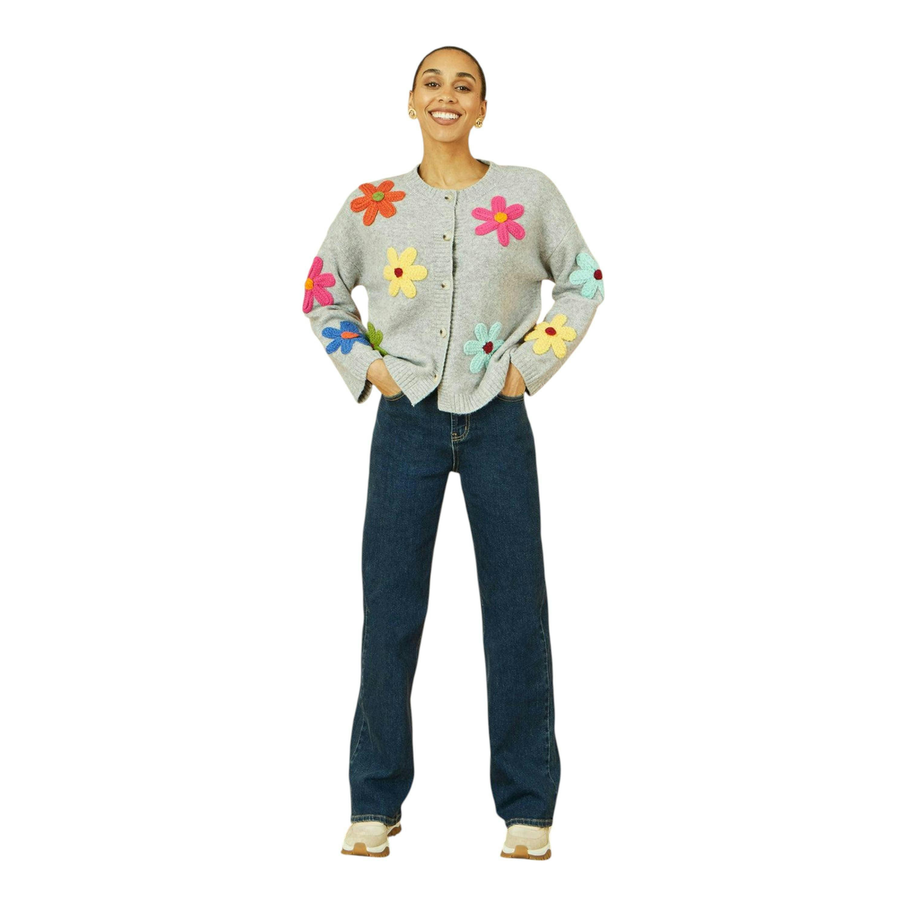 Yumi Blue Dark Wash Stretch Wide Leg Jeans , view 1 of 5
