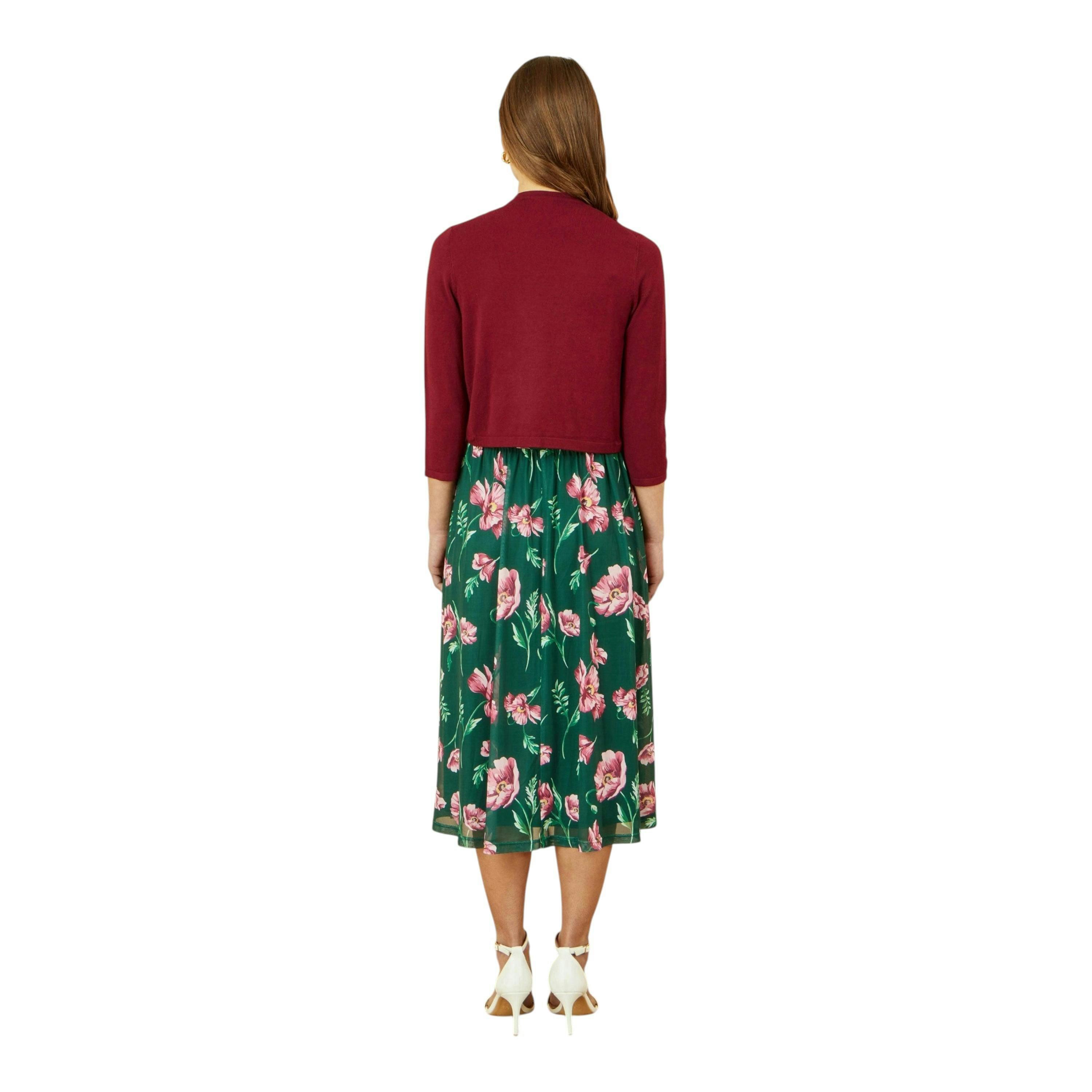 Yumi Burgundy Knitted Bolero , view 2 of 3