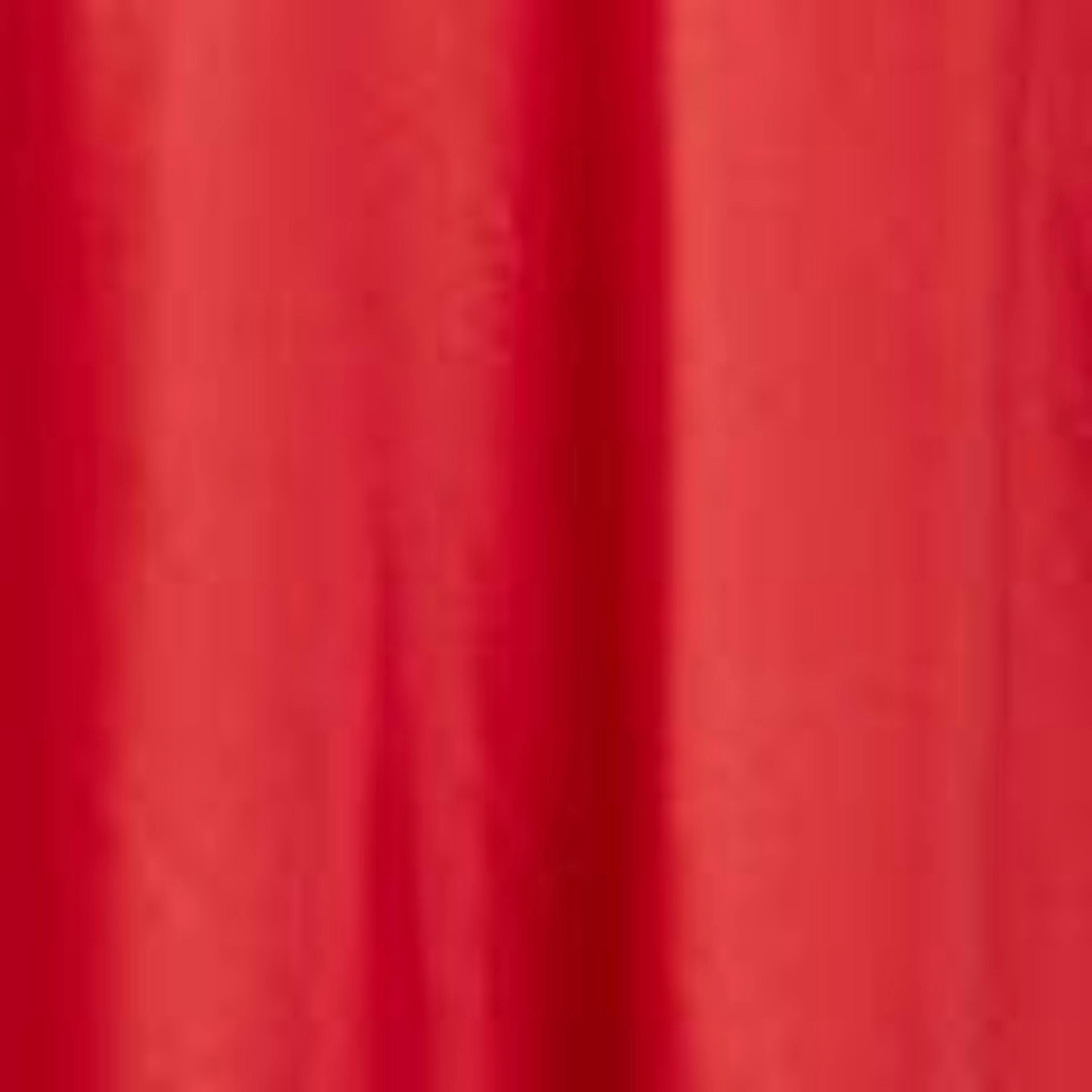 Yumi Red Satin Midi Skirt , view 4 of 4