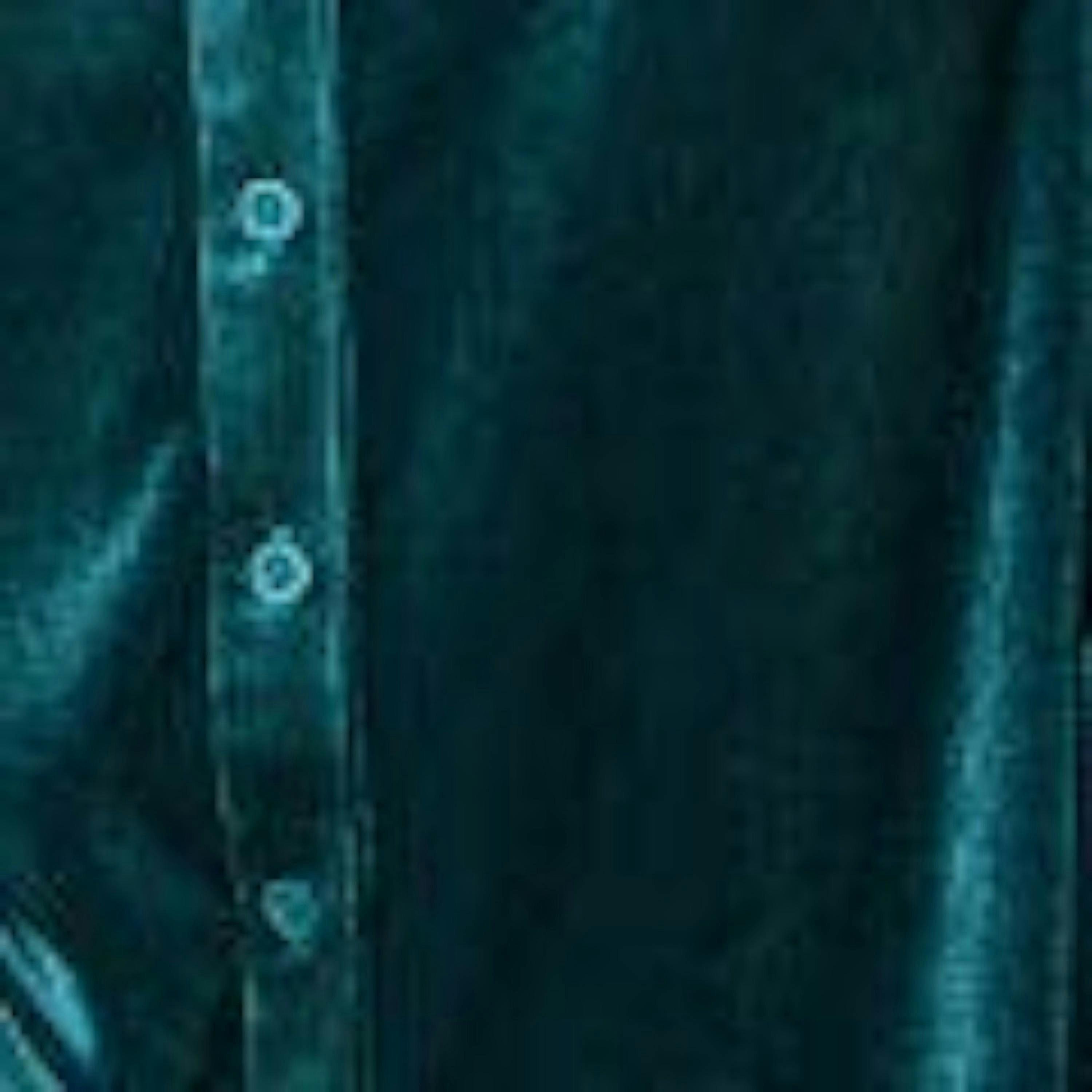Yumi Teal Velvet Relaxed Fit Shirt , view 5 of 5