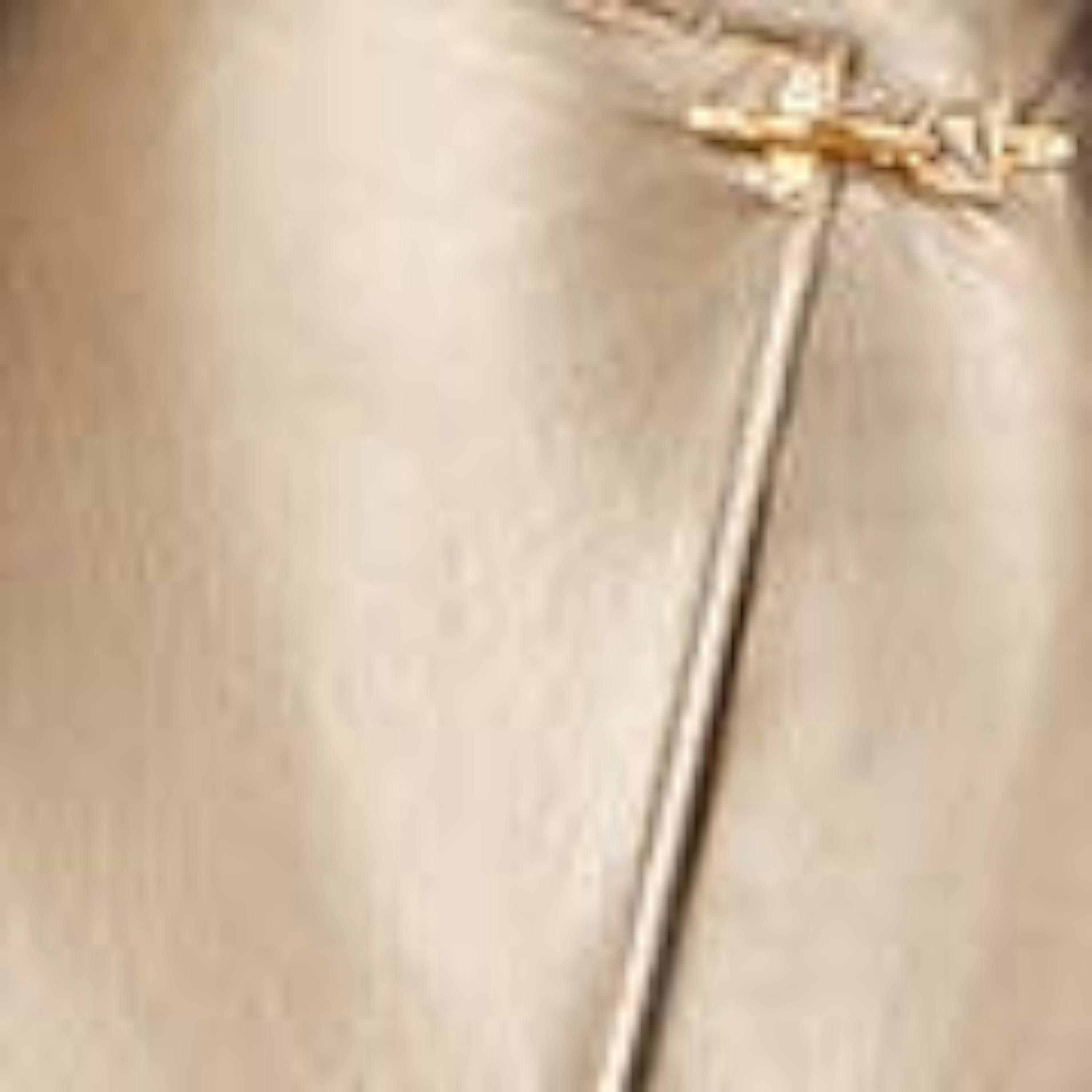 Yumi Gold Faux Leather Wrap Mini Skirt , view 4 of 4