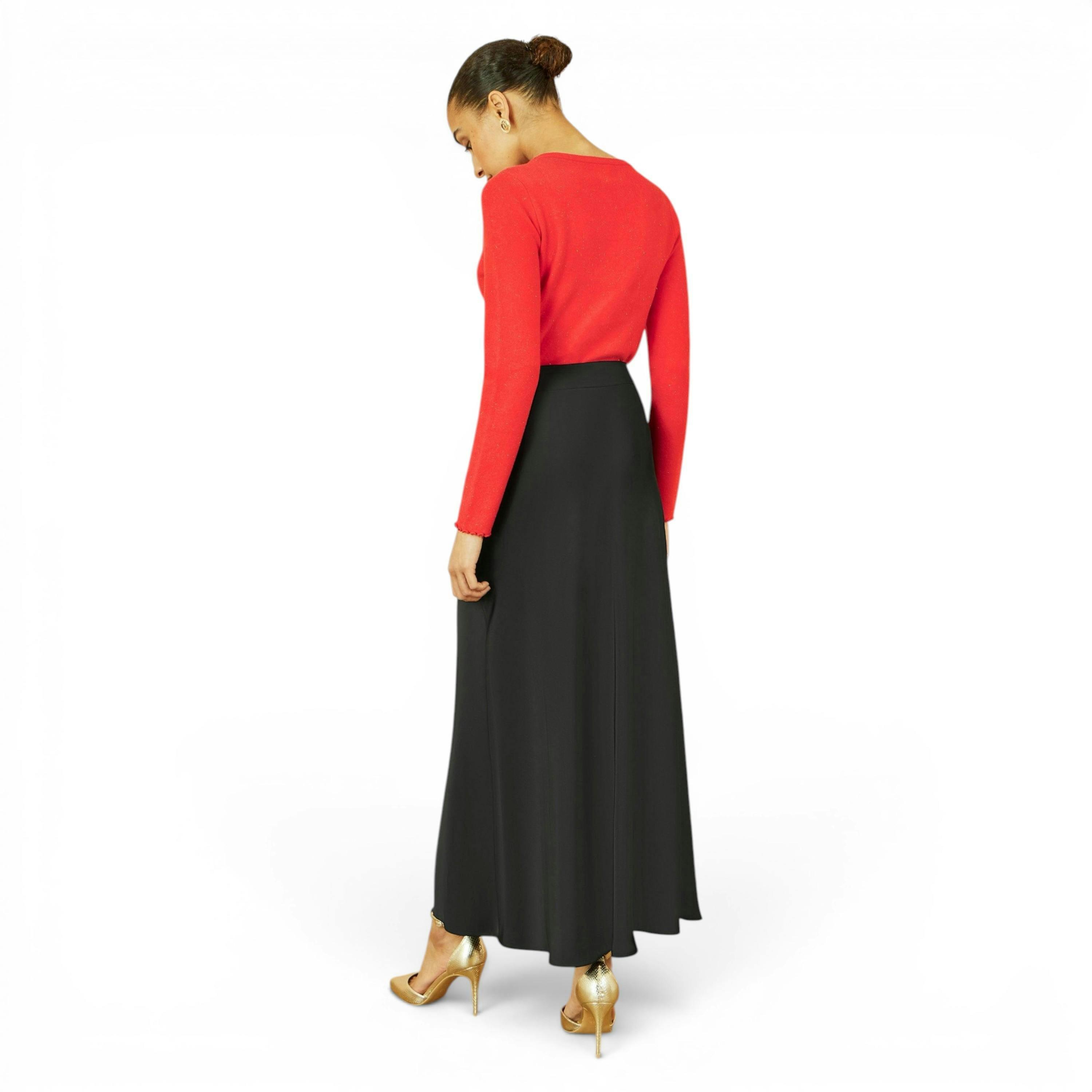 Yumi Red Sparkle Knit Jumper , view 4 of 5