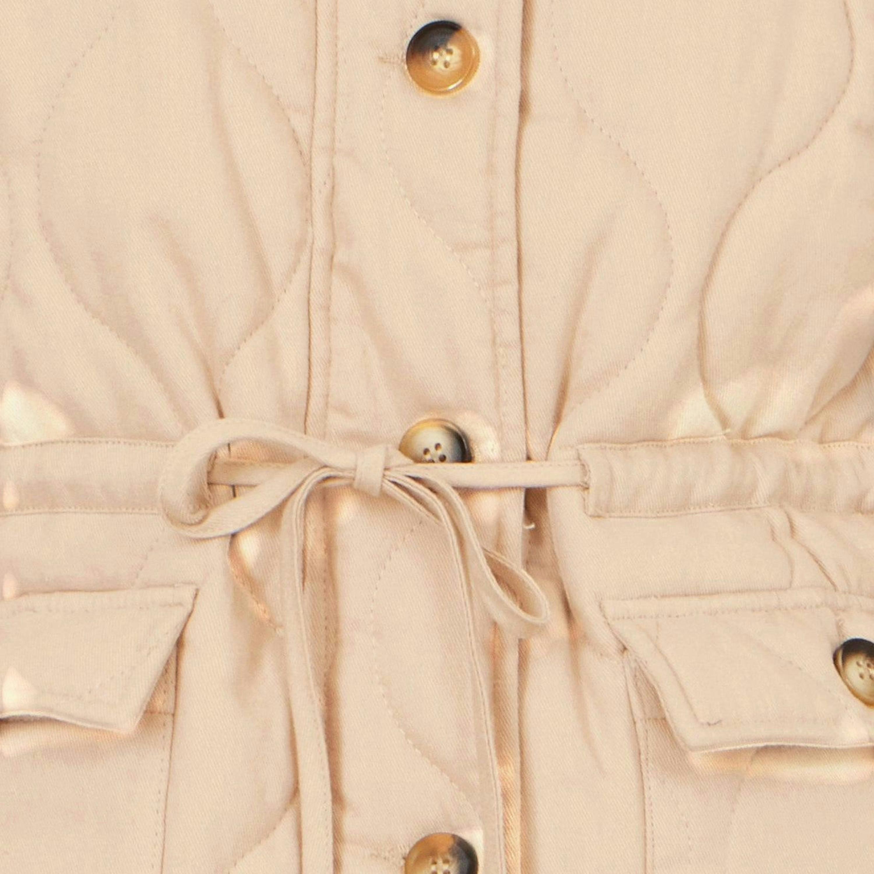 Yumi Beige Quilted Utility Gilet , view 5 of 5