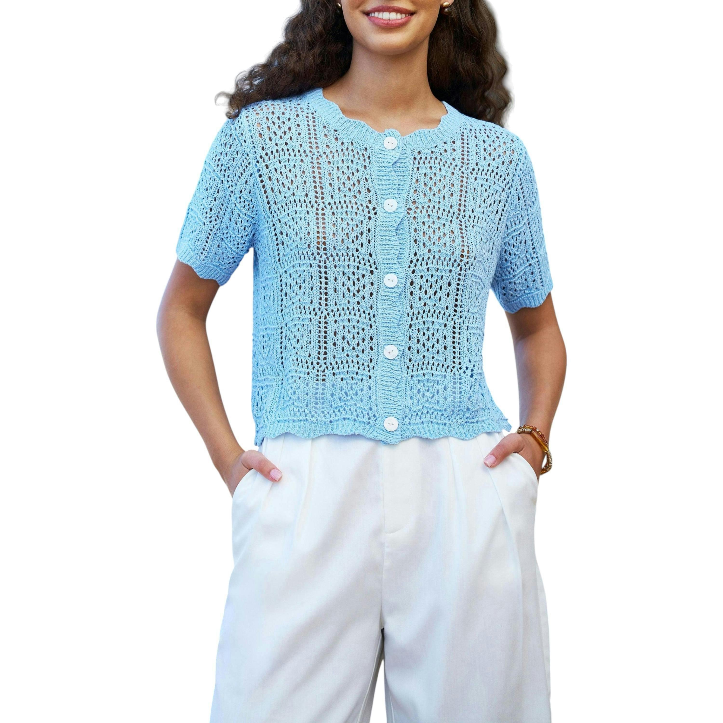 Yumi White Wide Leg Trousers , view 5 of 6