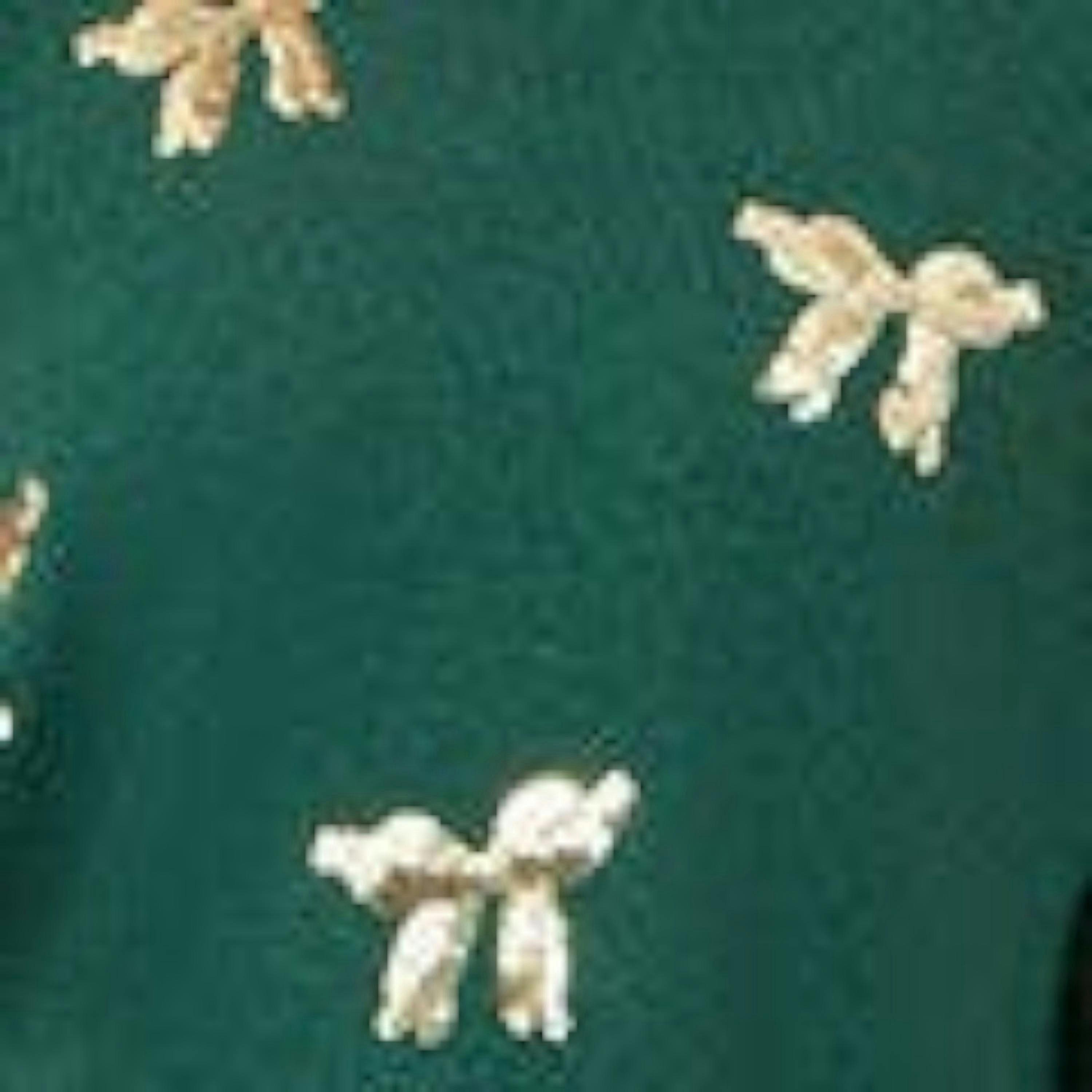Yumi Green Sequin All Over Applique Bow Knitted Jumper , view 5 of 5