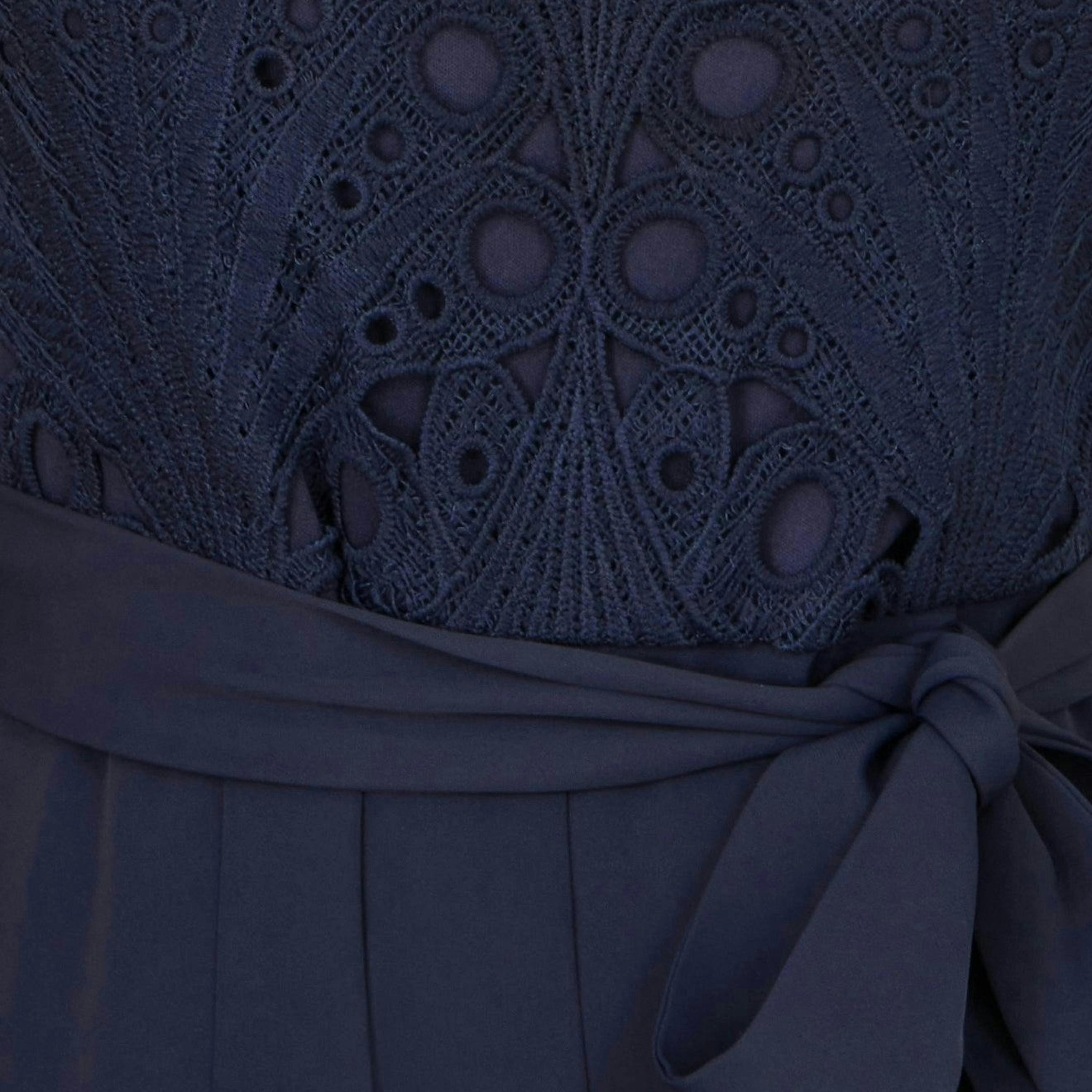 Yumi Navy Lace Sleeveless Jumpsuit , view 6 of 6