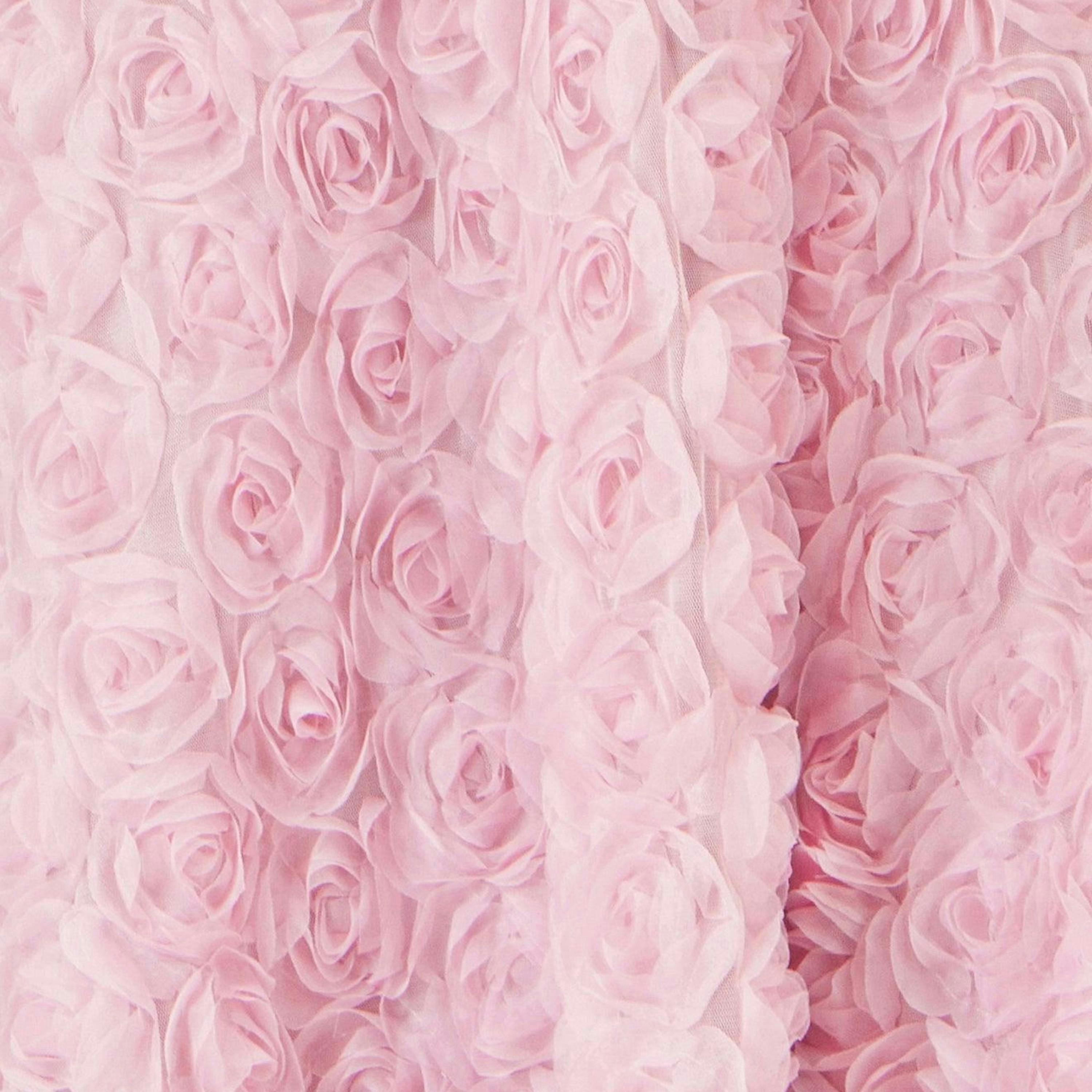 Yumi Pink Applique Floral Skater Dress , view 6 of 6