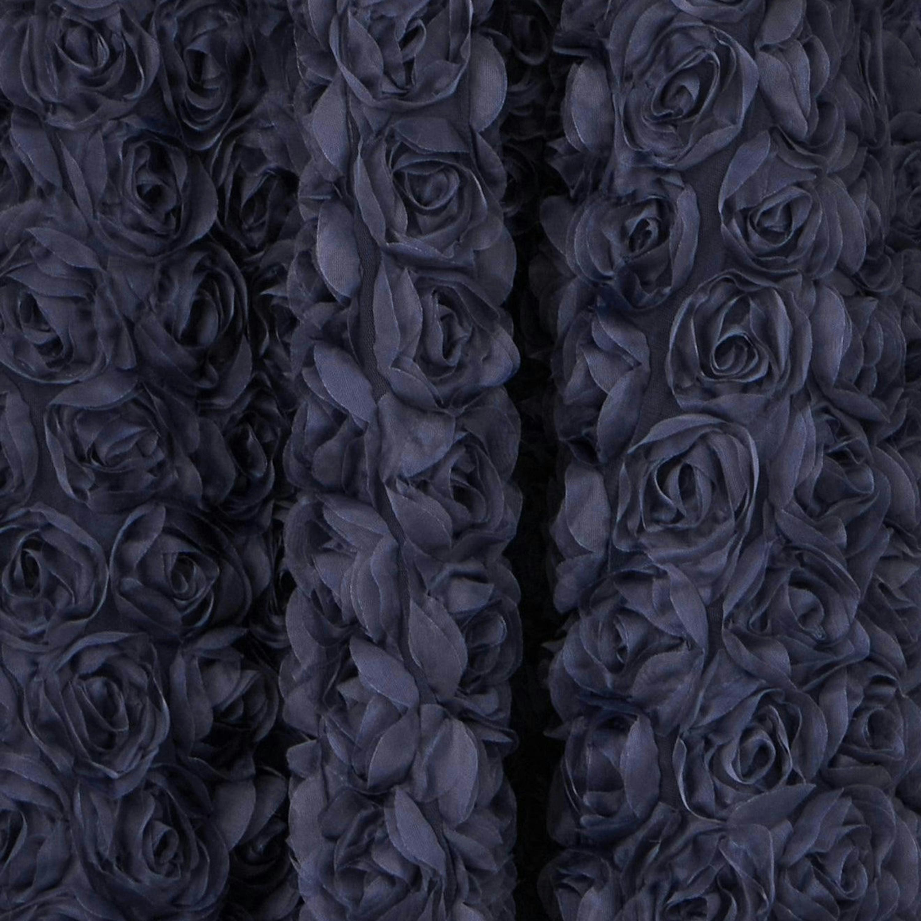 Yumi Navy Applique Floral Skater Dress , view 6 of 6