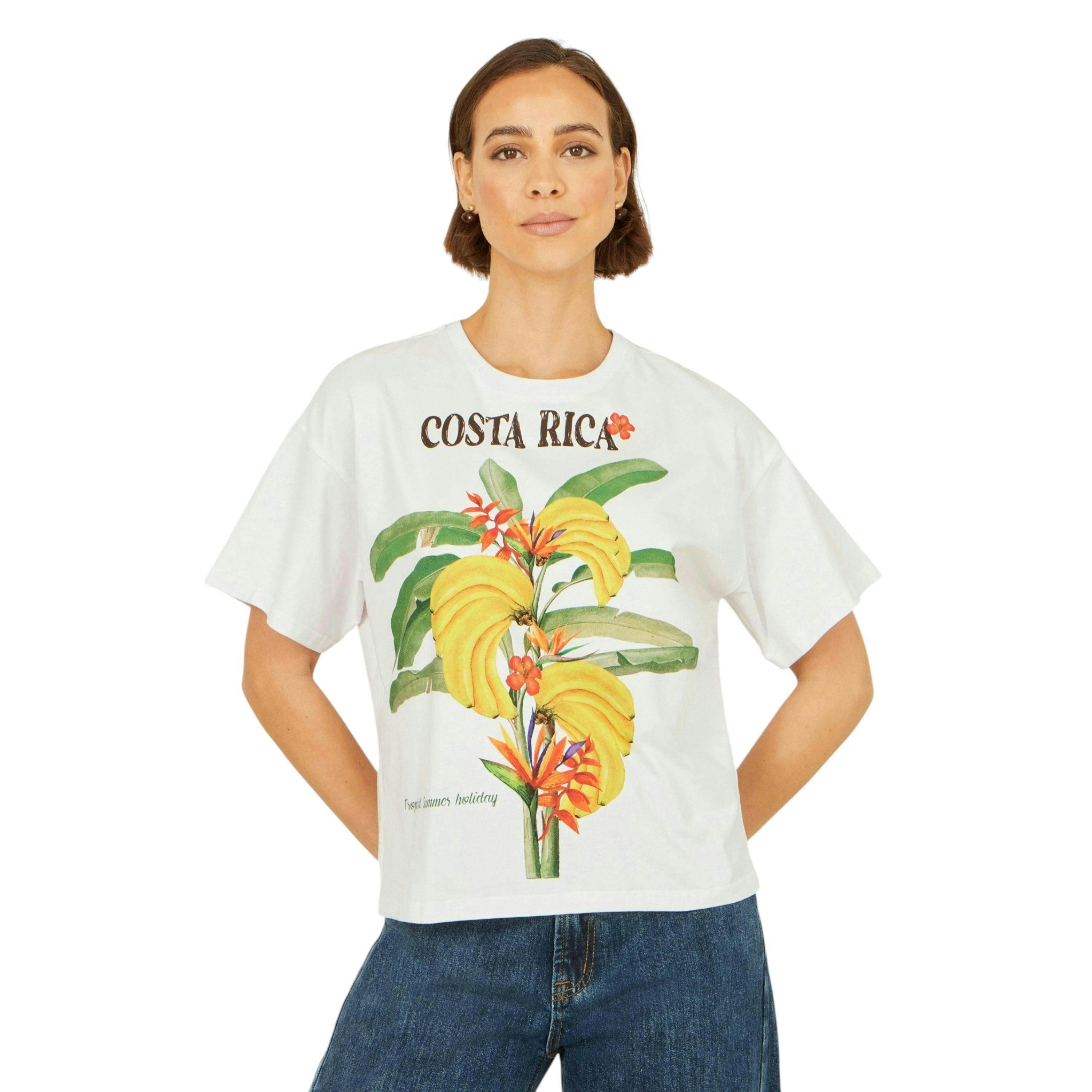 Yumi White Costa Rica Cotton T Shirt , view 3 of 6