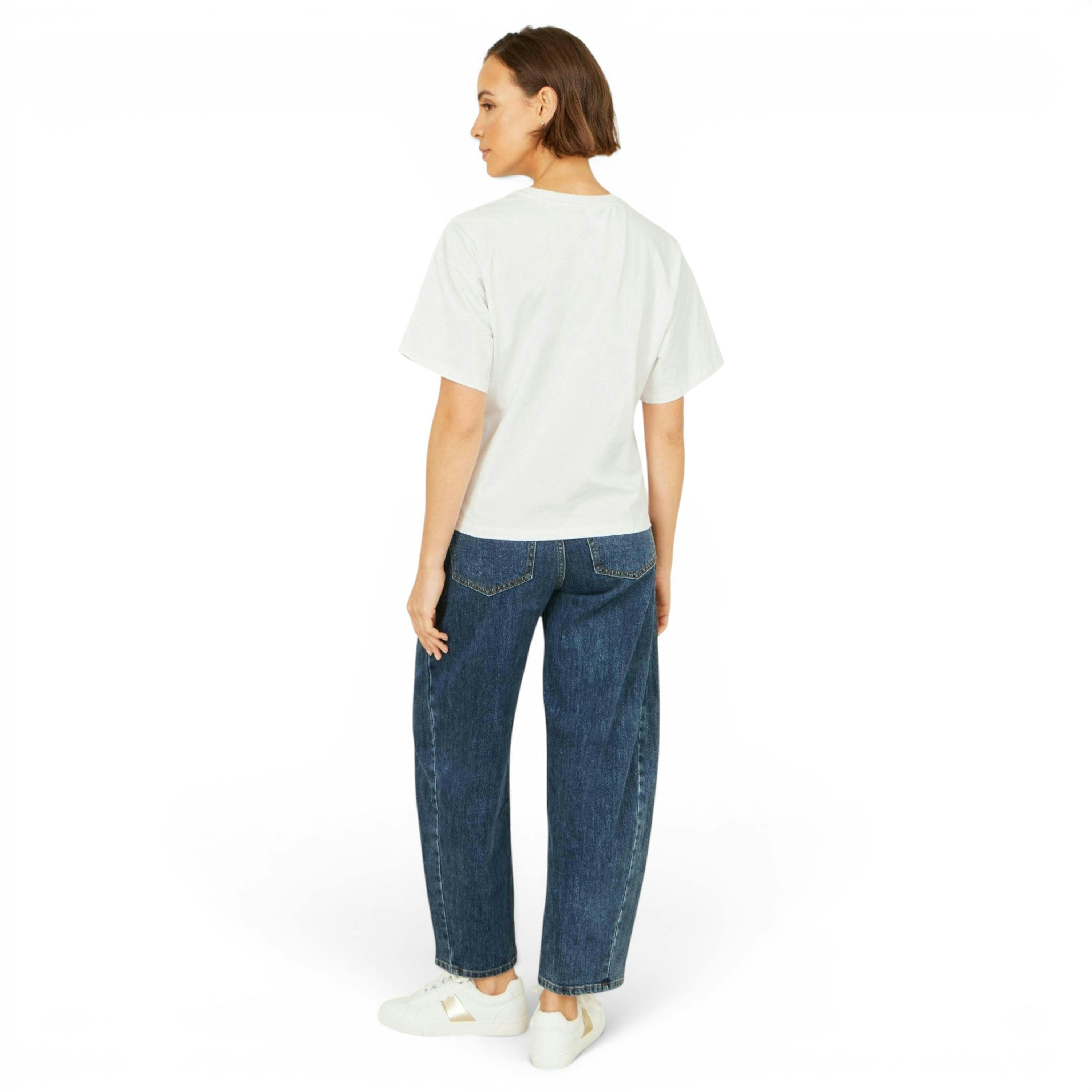 Yumi White Costa Rica Cotton T Shirt , view 4 of 6