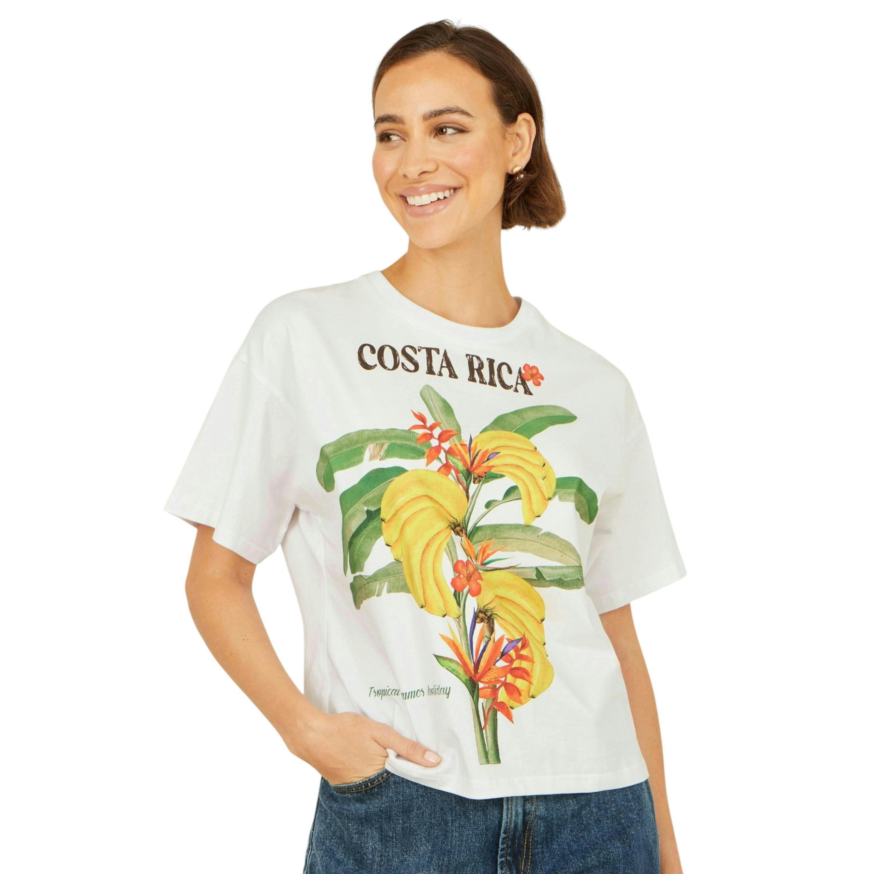 Yumi White Costa Rica Cotton T Shirt , view 5 of 6
