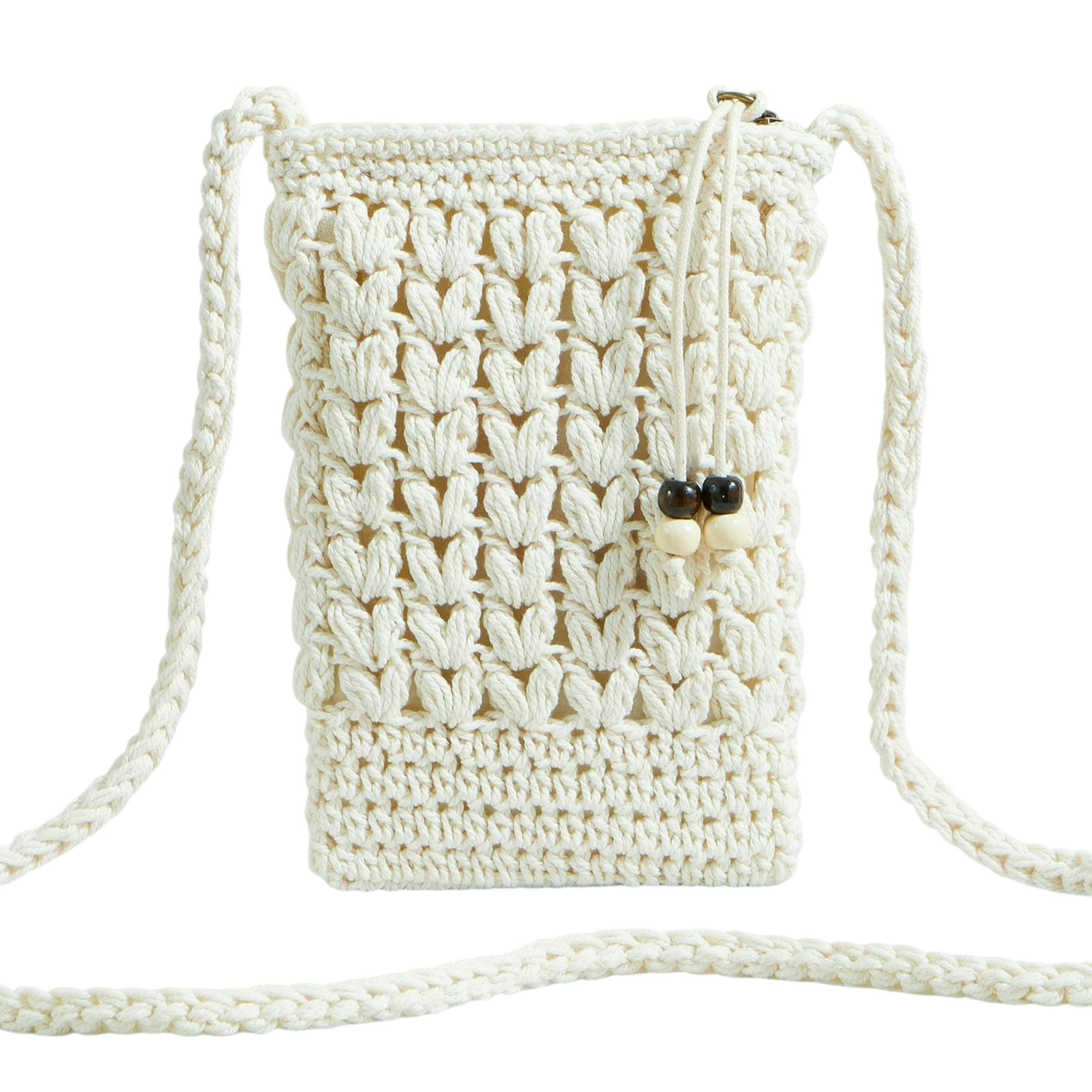 Yumi Ivory Crochet Small Cross Body , view 5 of 6
