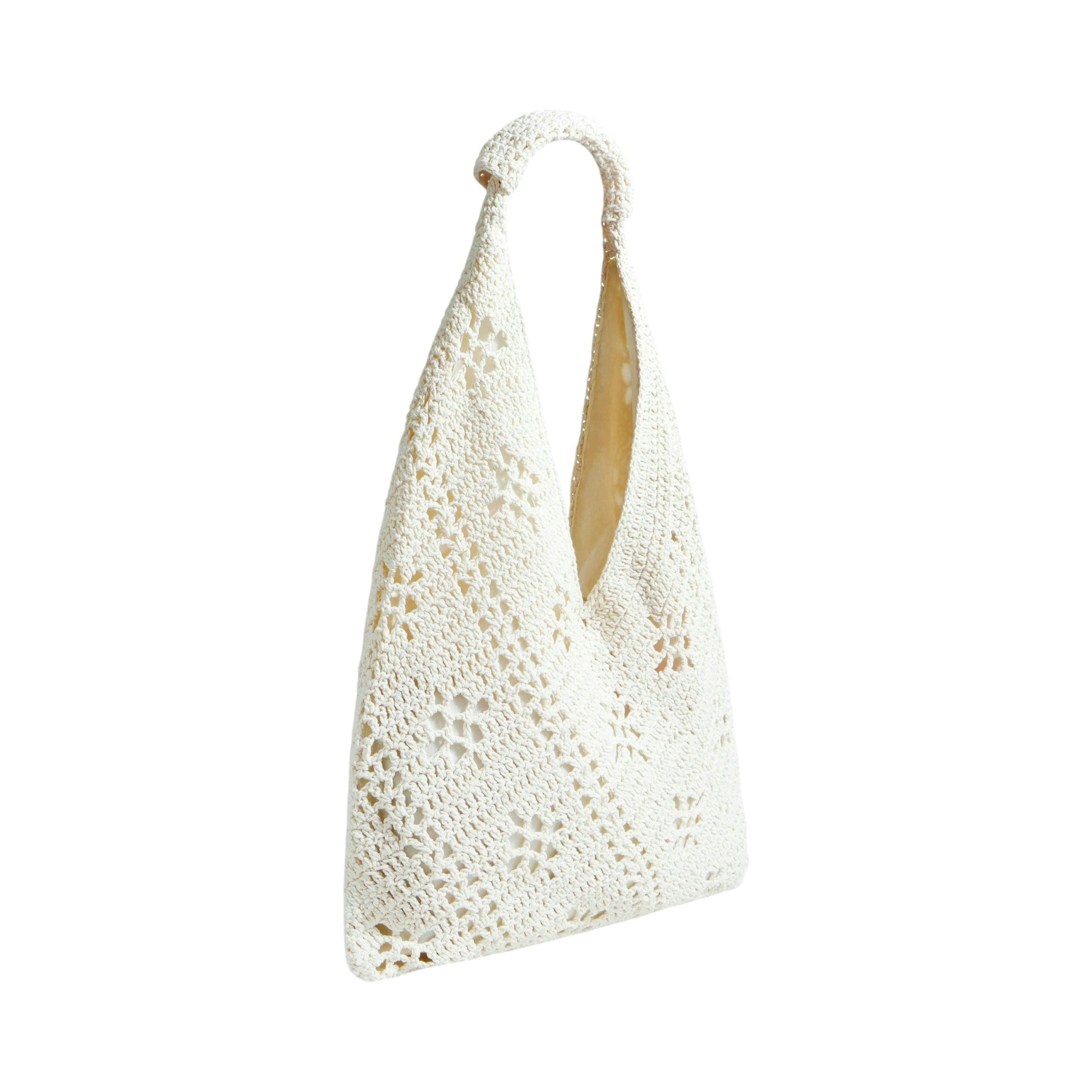 Yumi Ivory Crochet Hand Bag , view 3 of 4