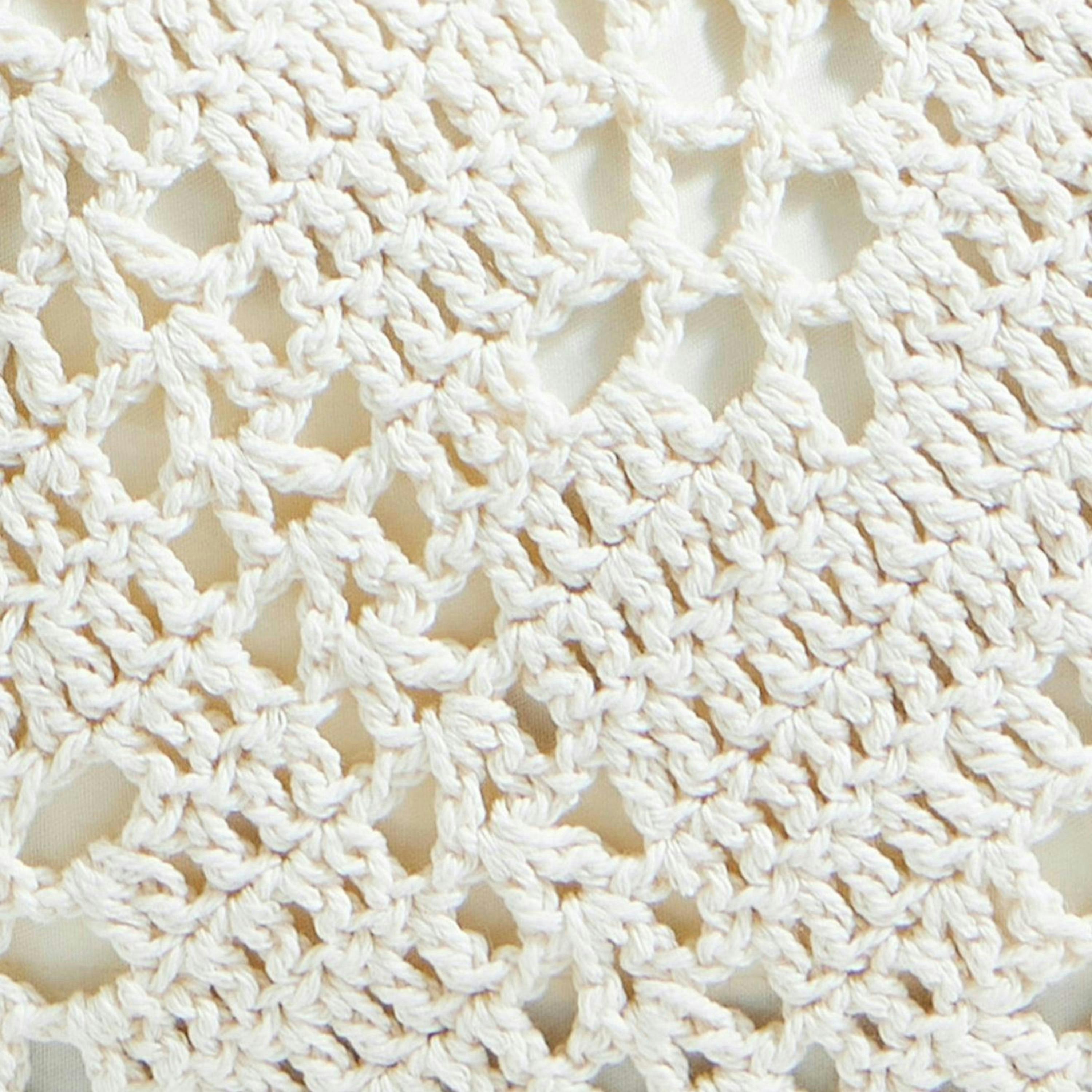 Yumi Ivory Crochet Hand Bag , view 4 of 4