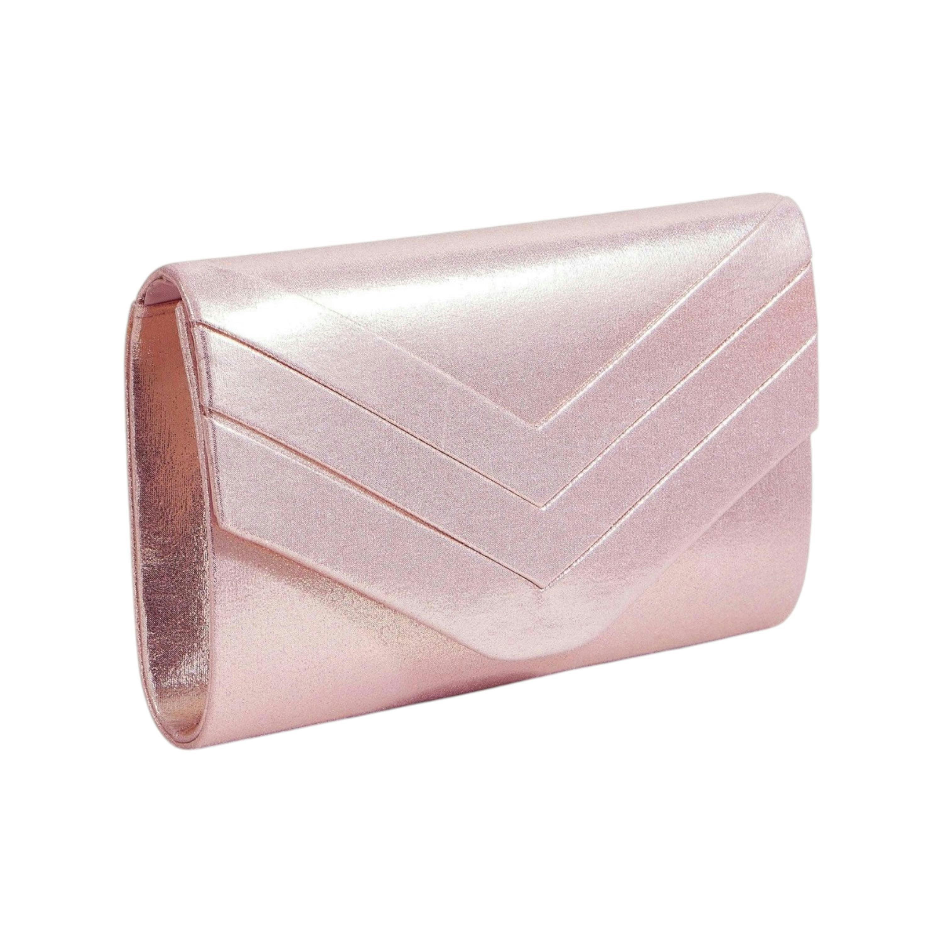 Yumi Rose Shimmer Envelope Clutch Bag , view 2 of 4