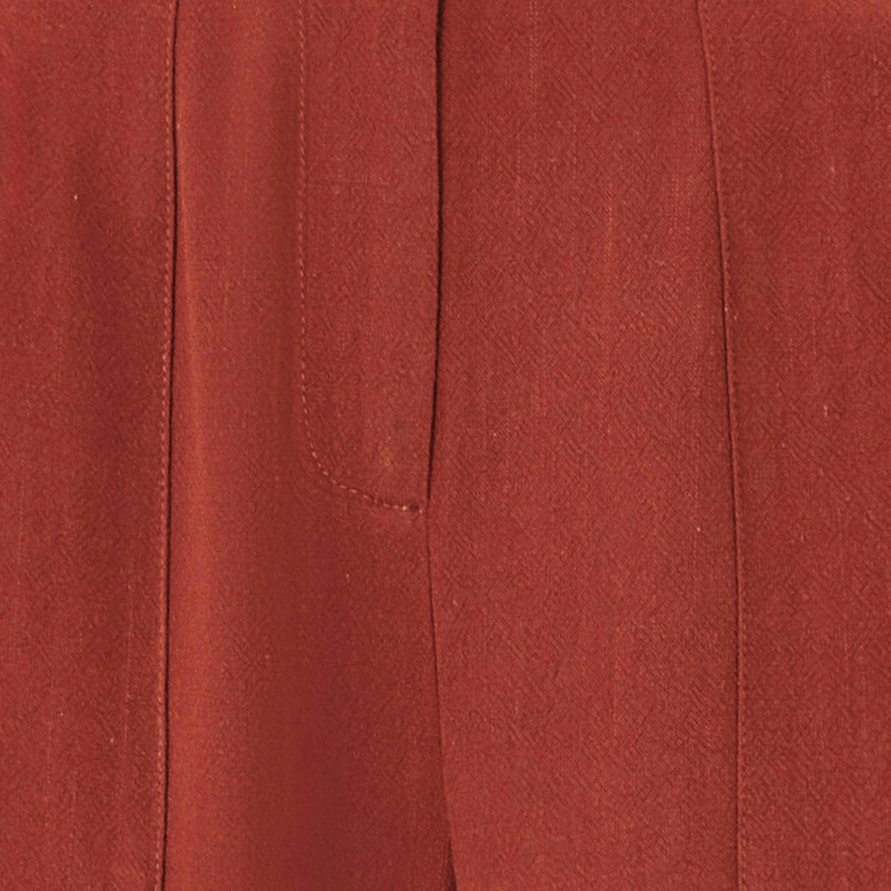 Yumi Brown Linen Mix Trousers , view 4 of 4