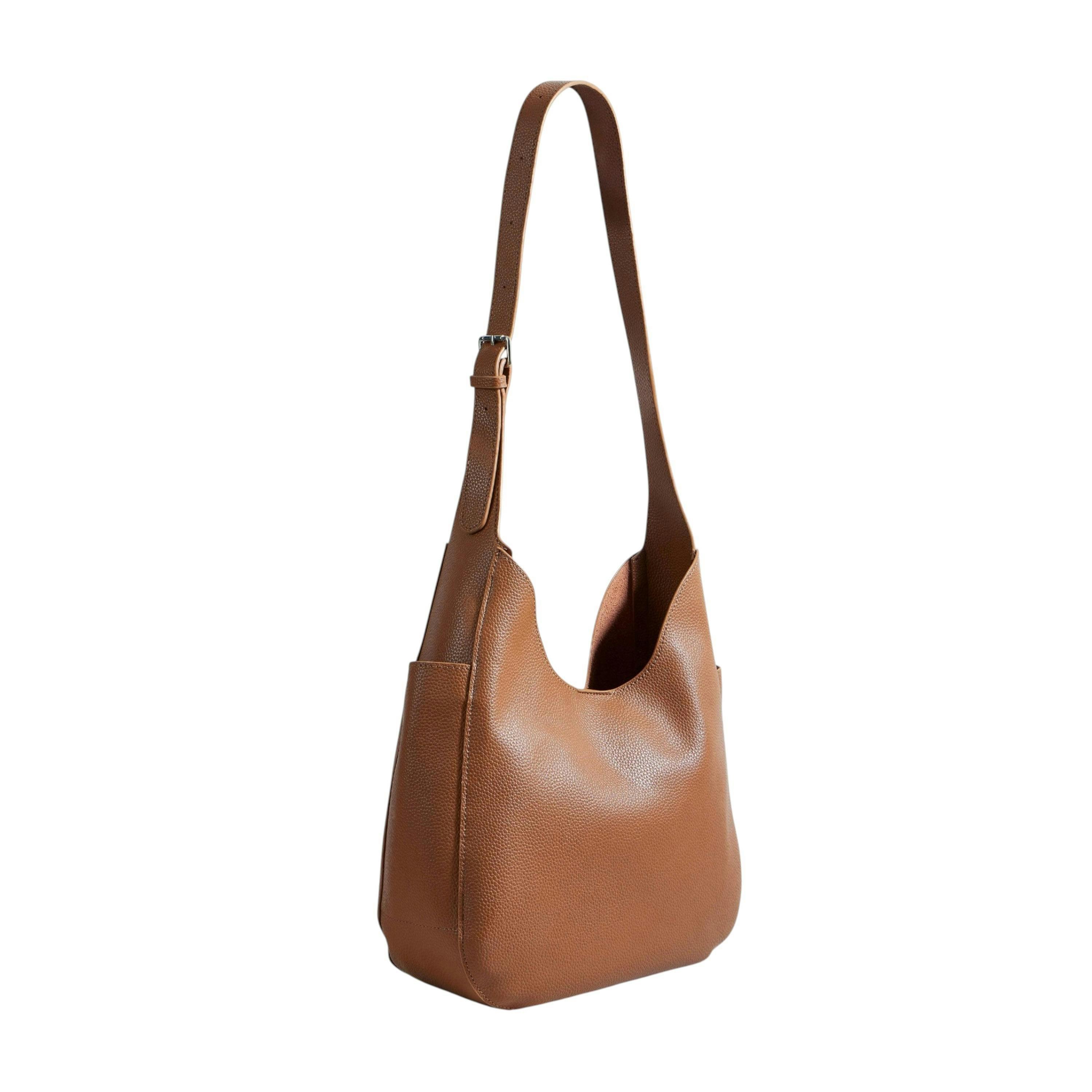 Yumi Brown Shoulder Bag With Detachable Inside Purse , view 2 of 4
