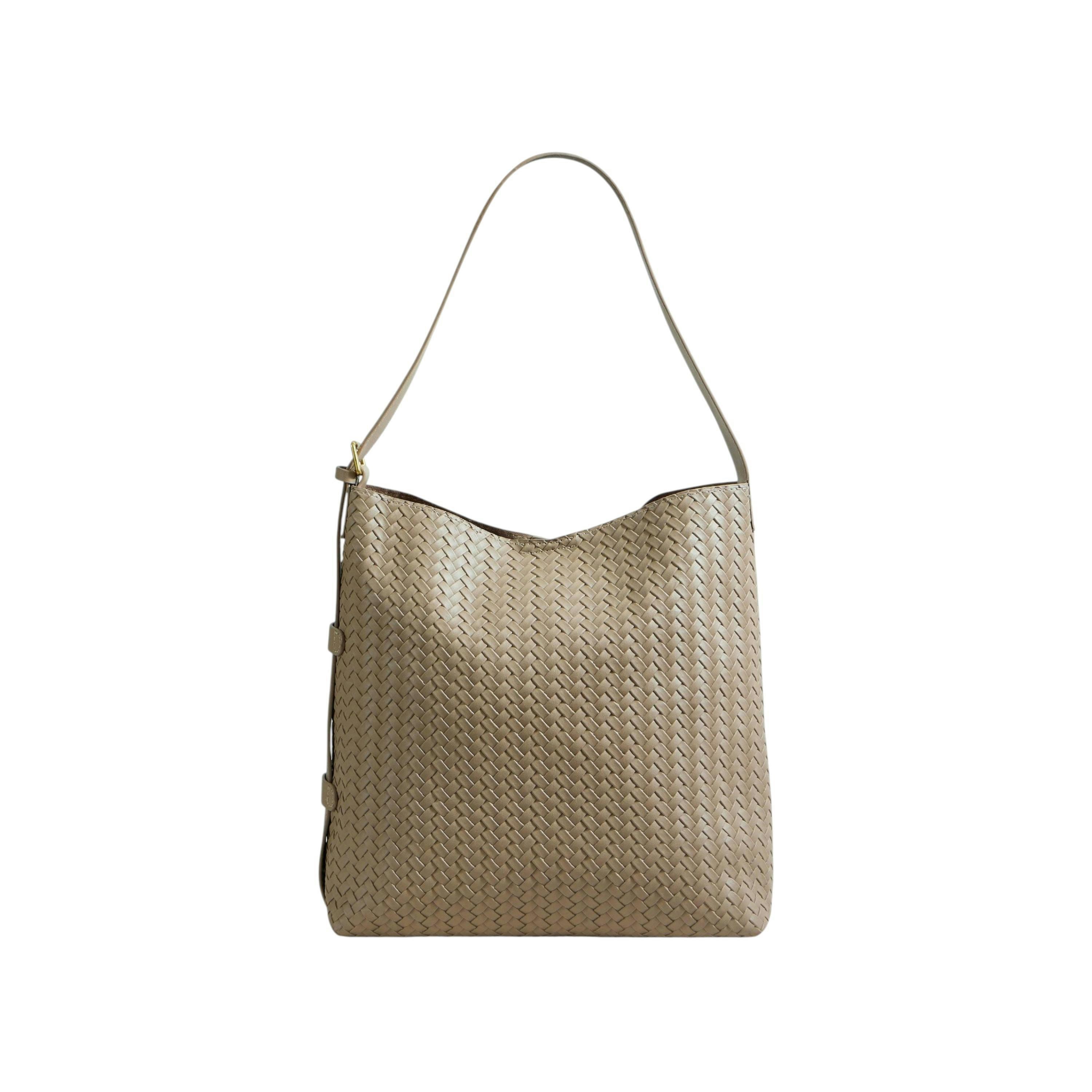 Yumi Stone Woven Shoulder Bag With Detachable Inside Purse , view 2 of 4