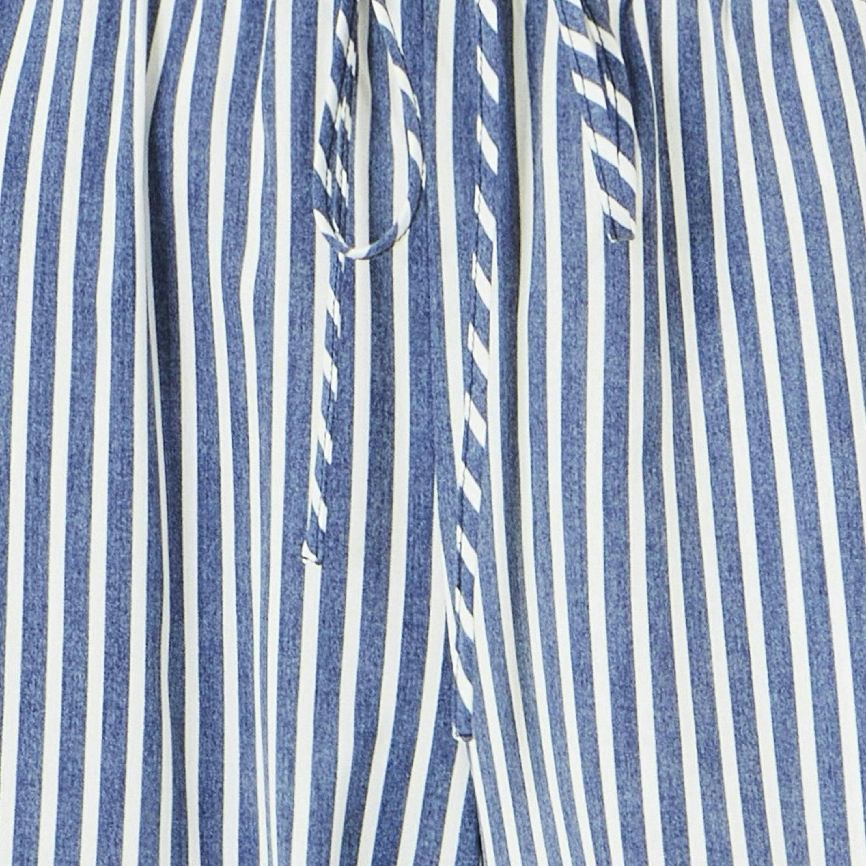 Yumi Blue Stripe Relaxed Trousers , view 4 of 4