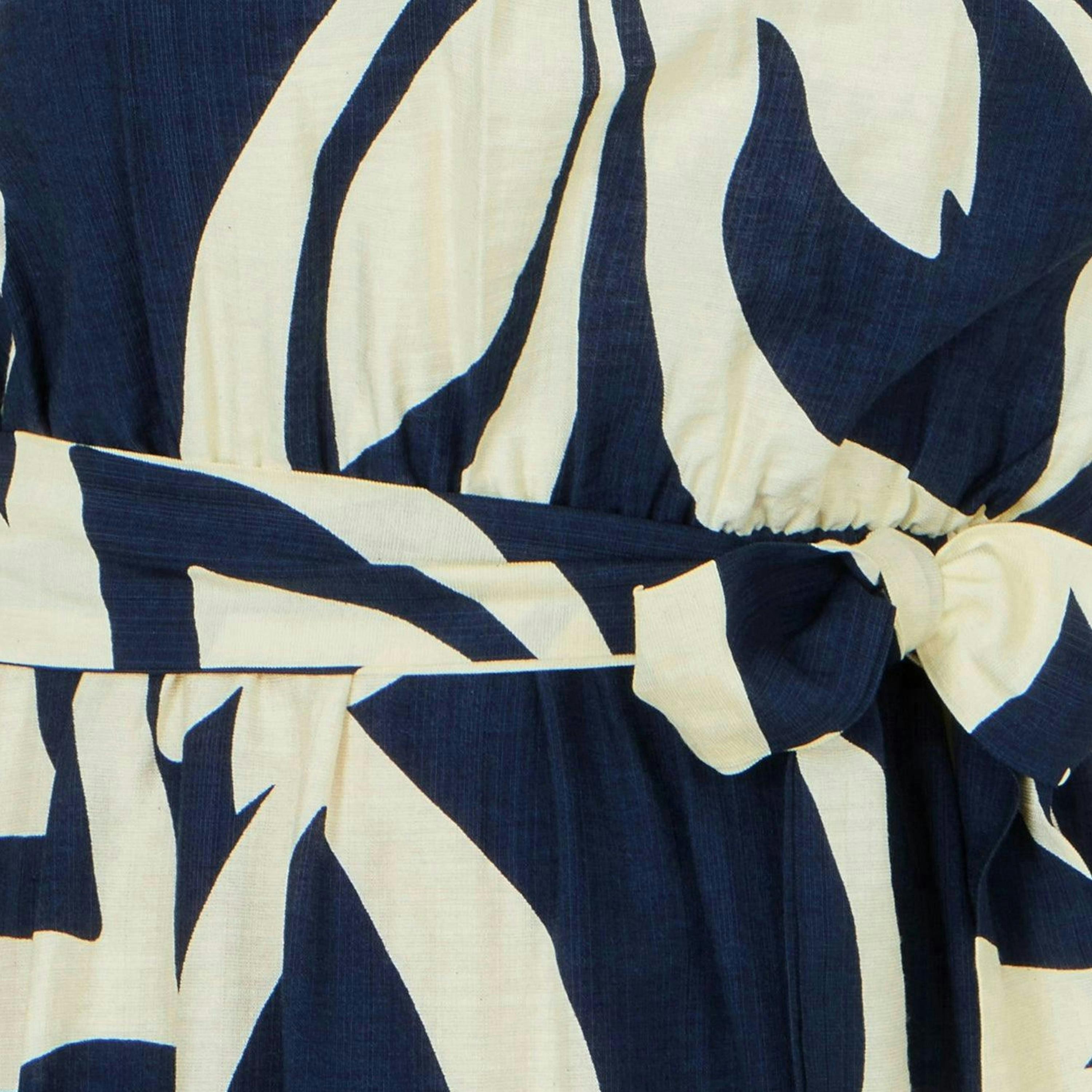 Yumi Navy Geo Swirl Print Halter Maxi Dress , view 5 of 5