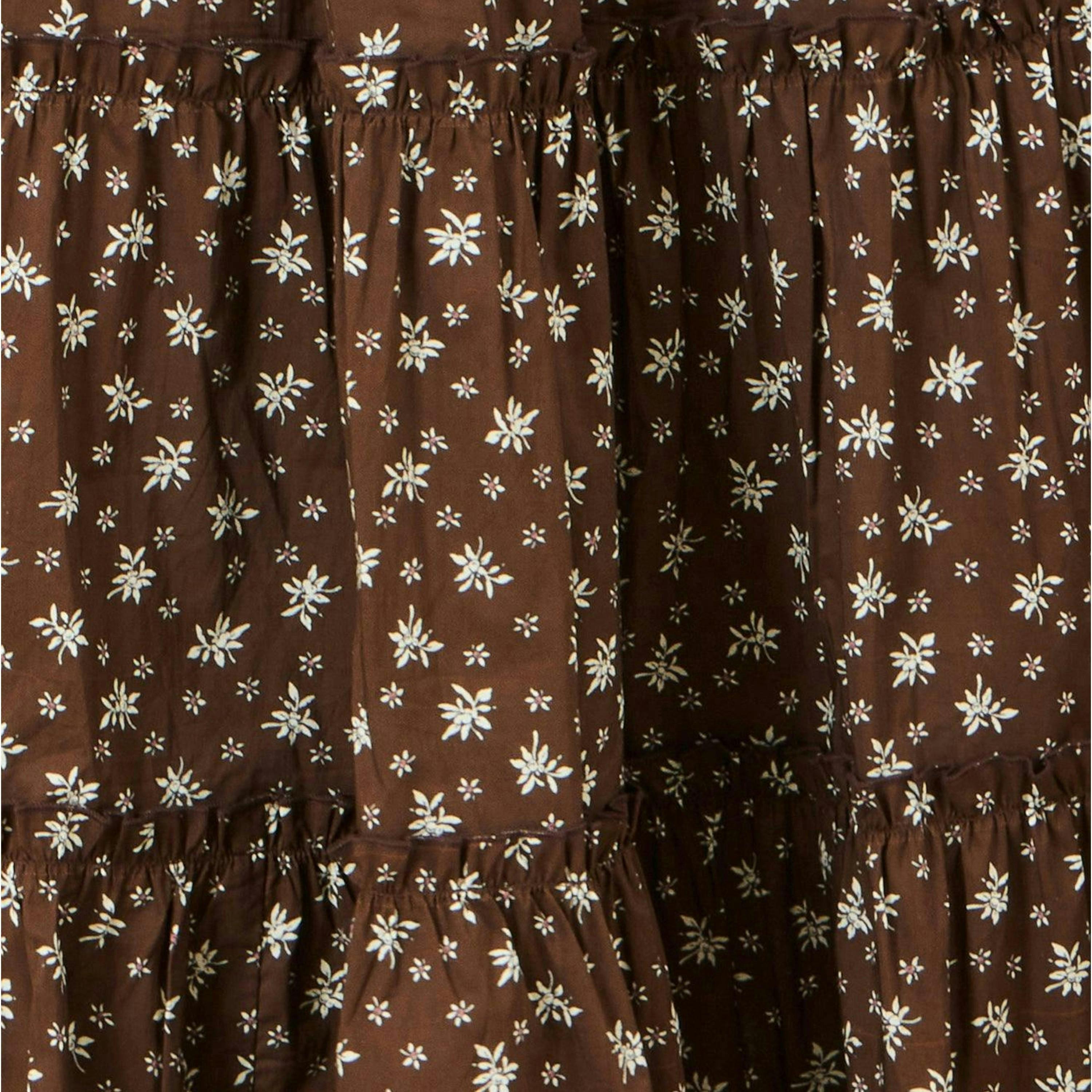 Yumi Brown Daisy Print Maxi Skirt , view 4 of 4