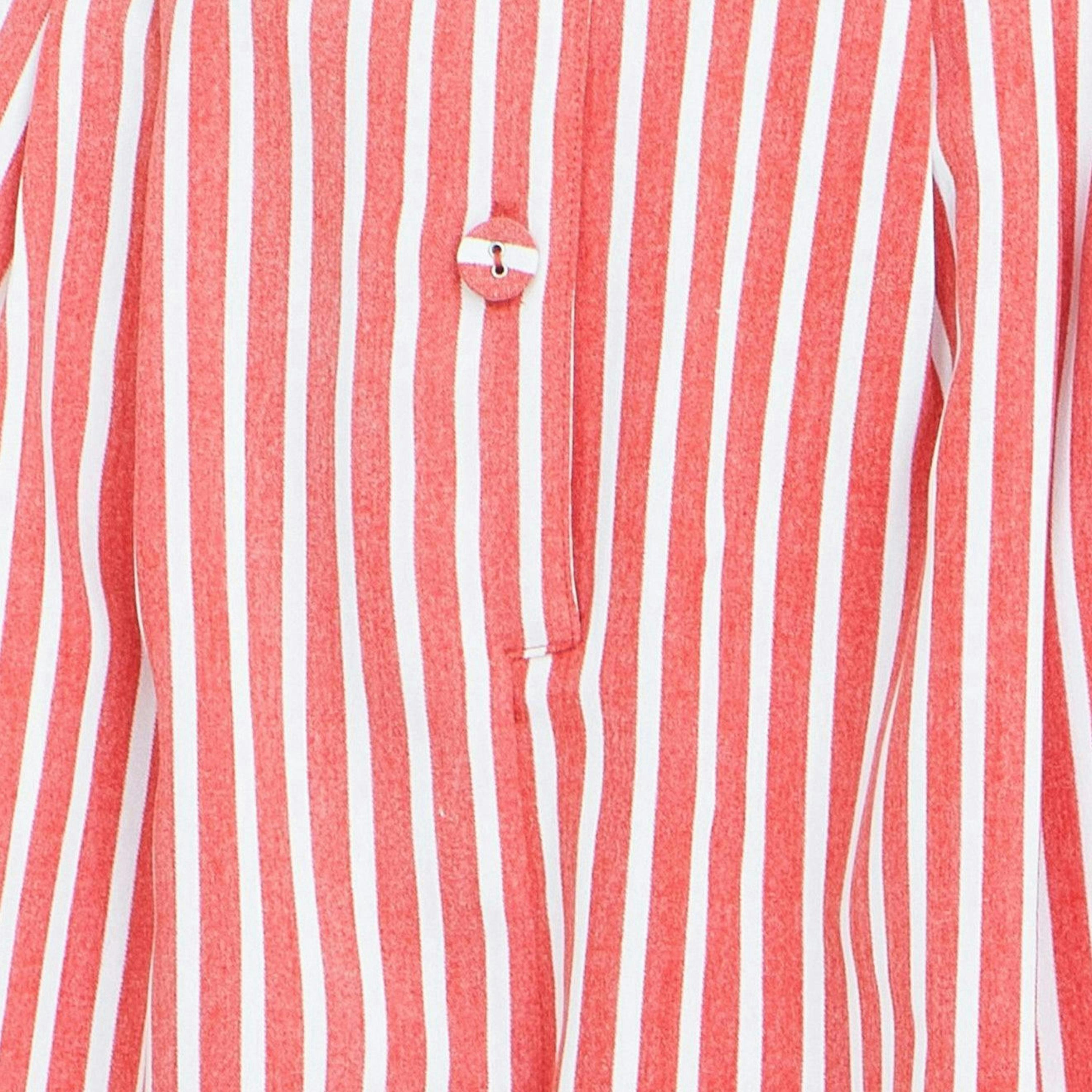 Yumi Red Stripe Retro Playsuit , view 6 of 6
