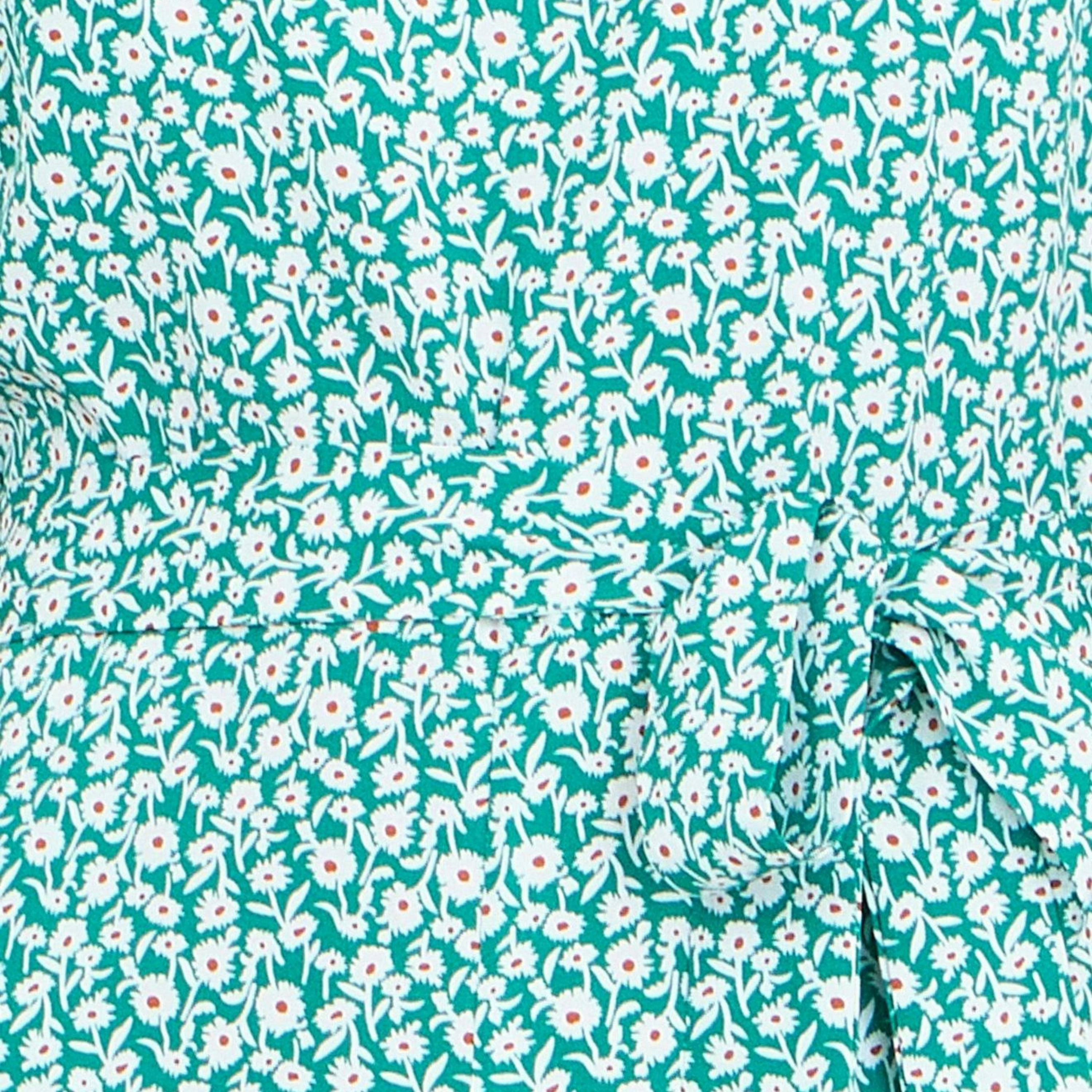 Yumi Green Ditsy Culotte Jumpsuit , view 6 of 6