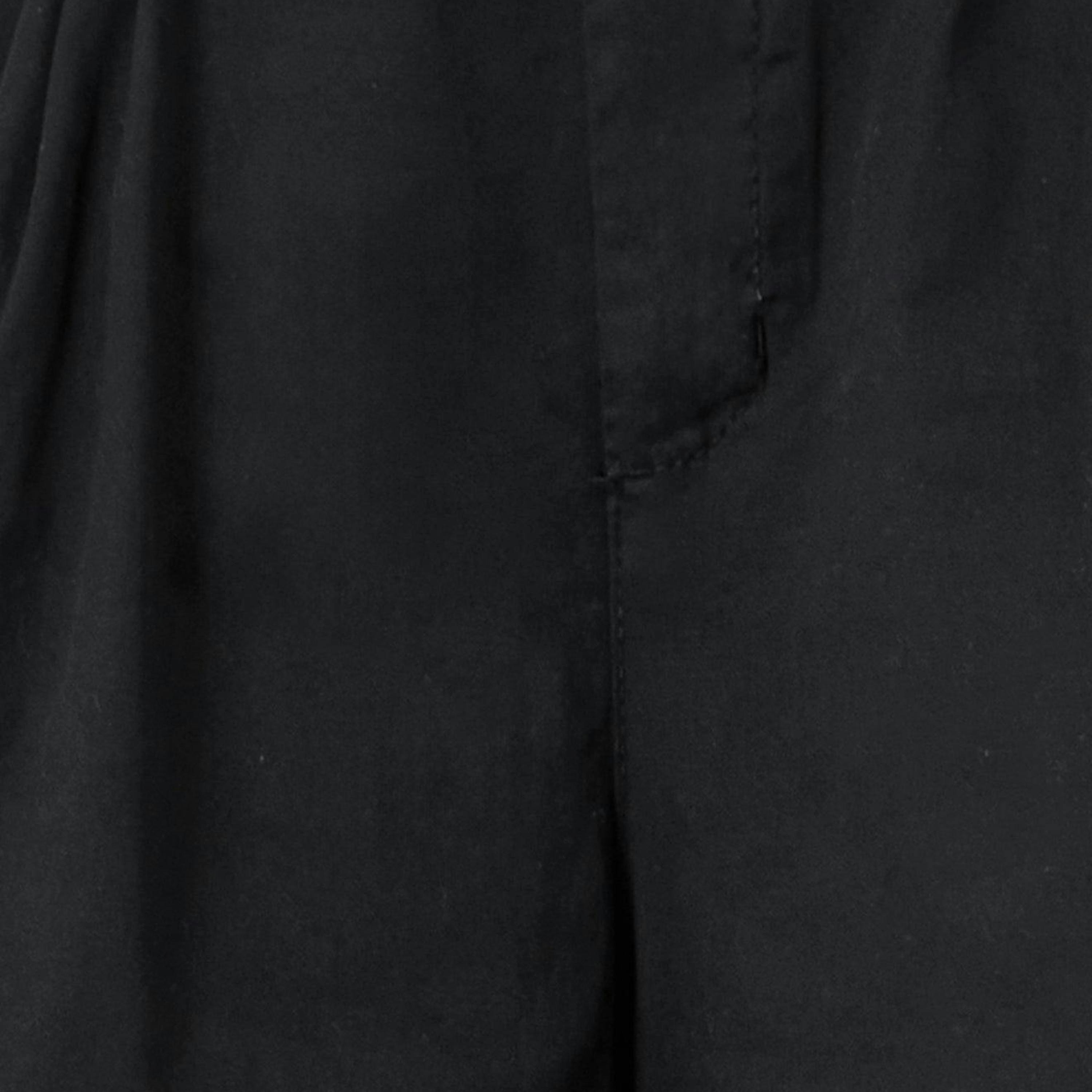 Yumi Black Cotton Bermuda Shorts , view 4 of 4