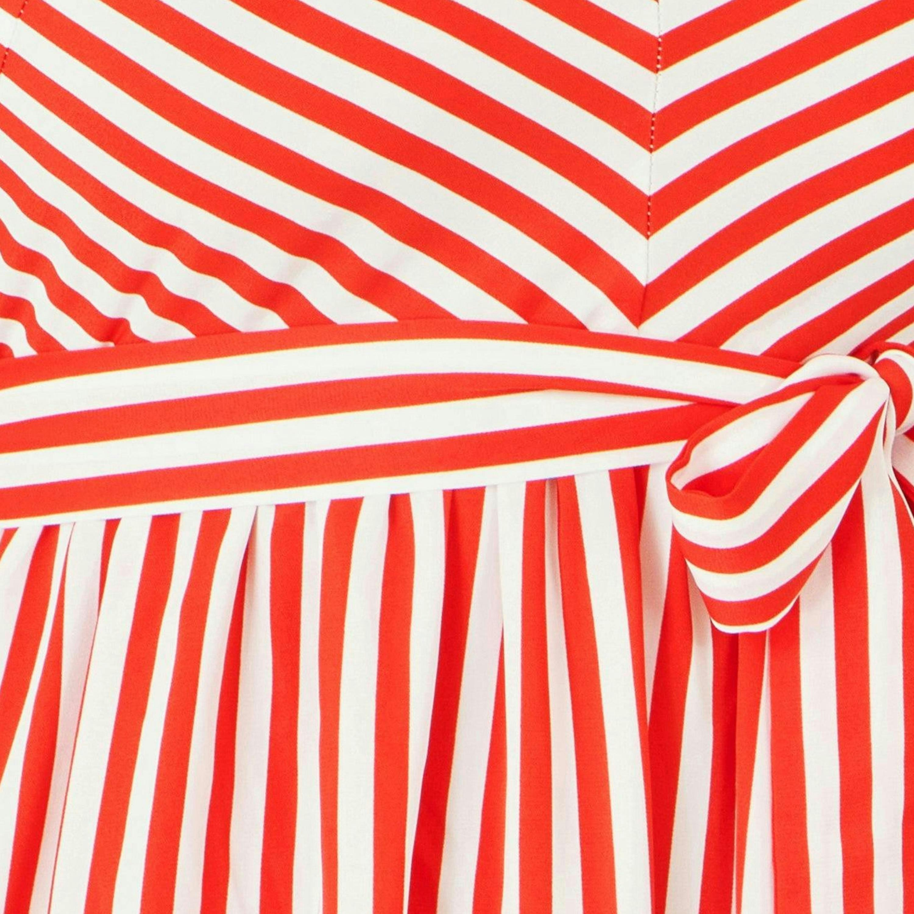 Yumi Red Stripe Midi Sun Dress , view 6 of 6