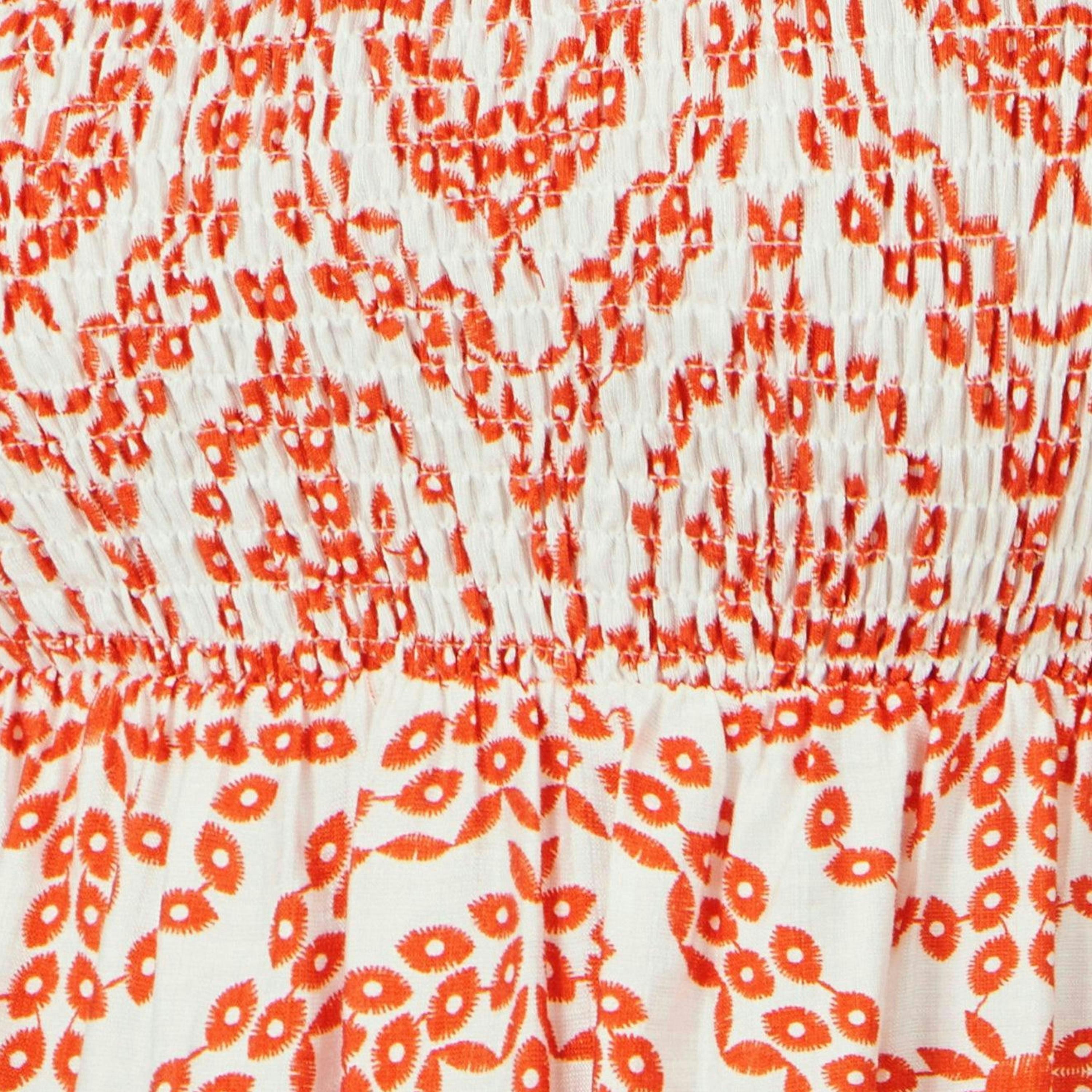 Yumi Red Viscose Ruched Tie Strap Midi Sun Dress , view 5 of 5