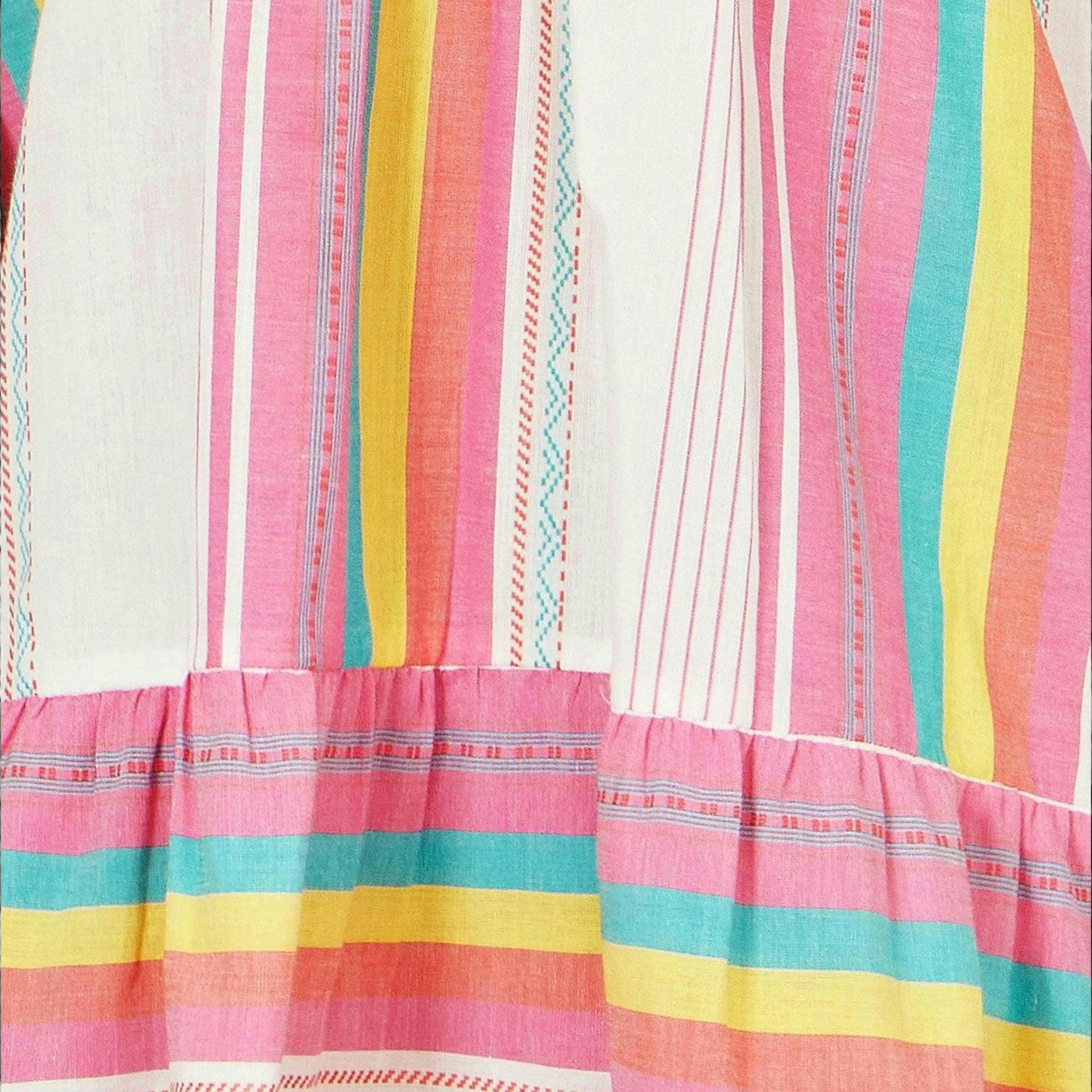 Yumi Multicolour Cotton Stripe Tunic , view 6 of 6