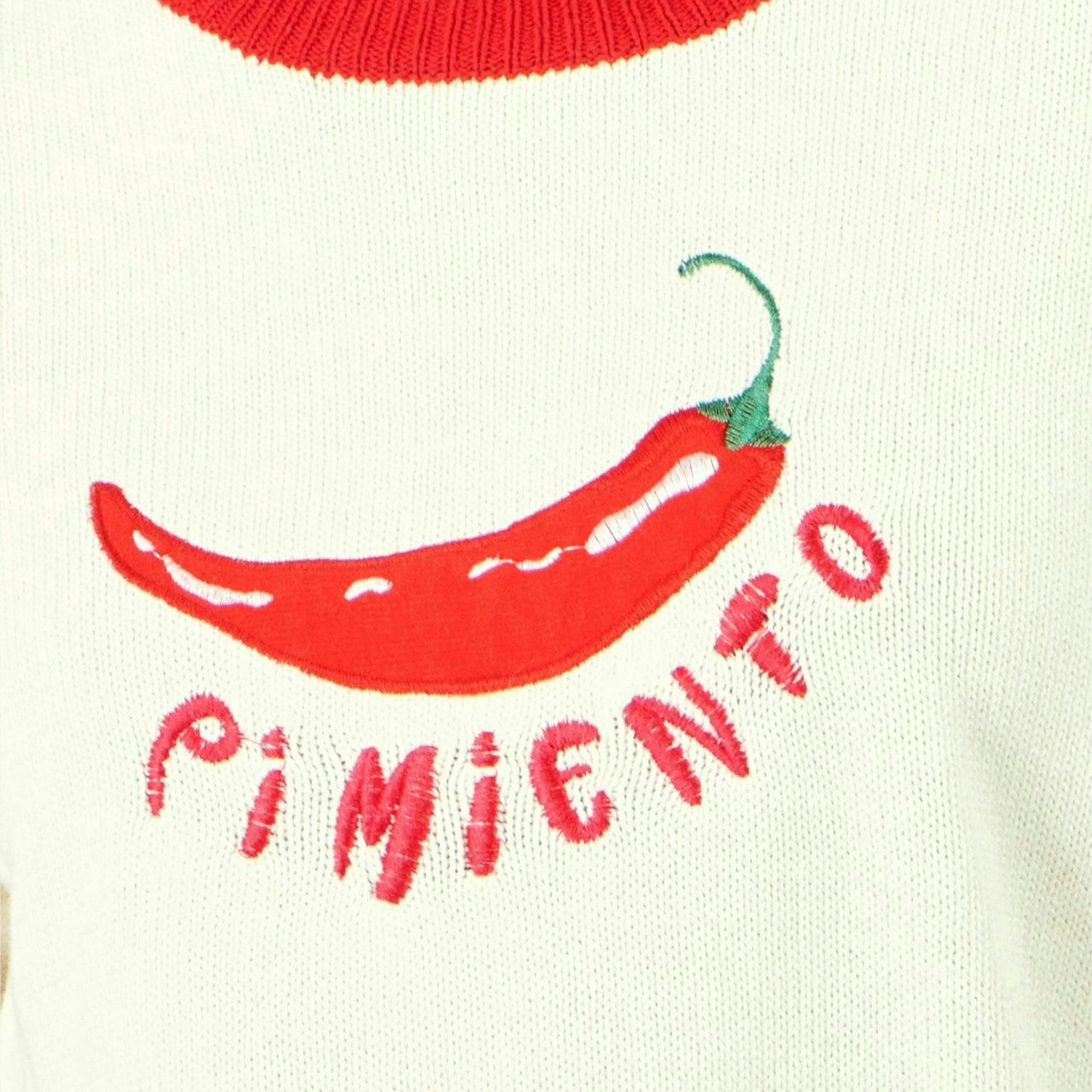 Yumi Ivory Chilli Cotton Knitted Top , view 6 of 6