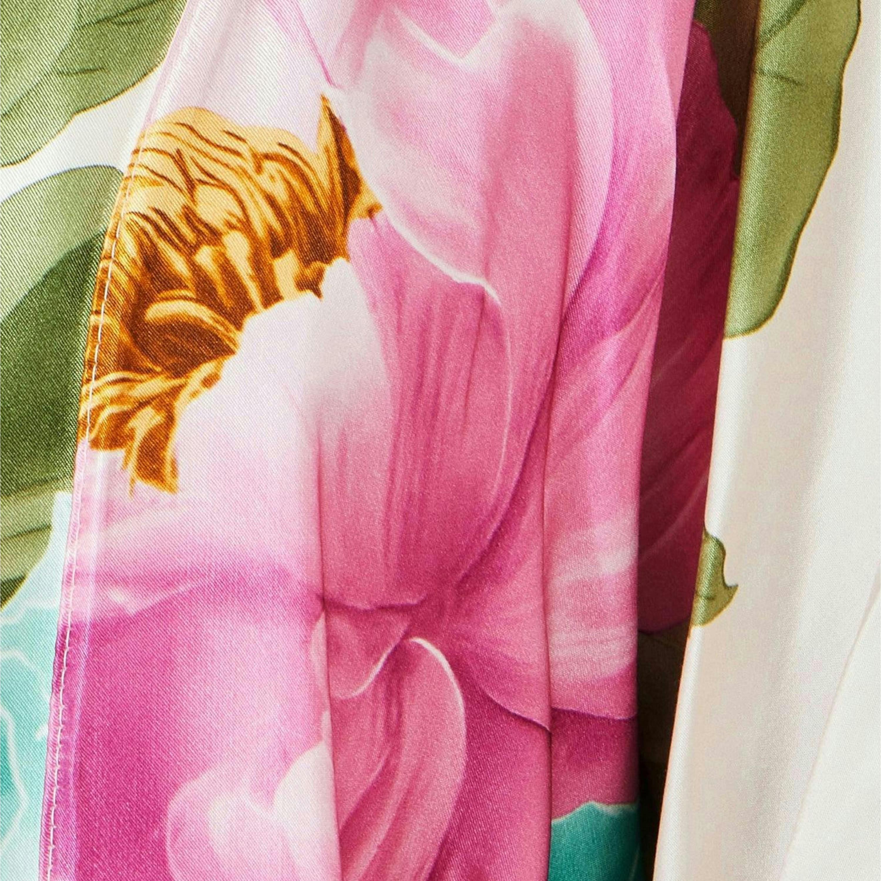 Yumi Ivory Floral Print Relaxed Kimono , view 6 of 6