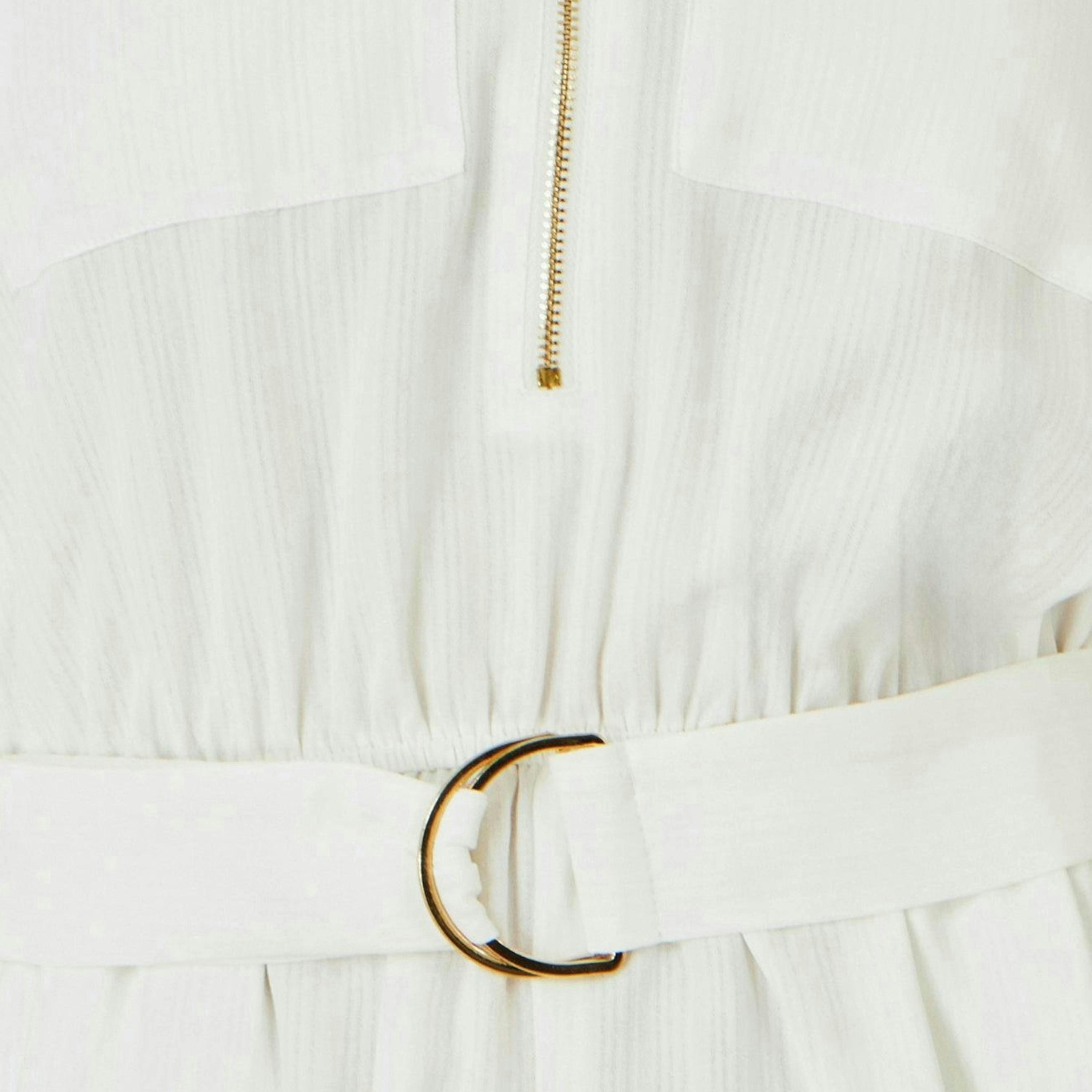 Yumi White Utility Style Playsuit , view 6 of 6