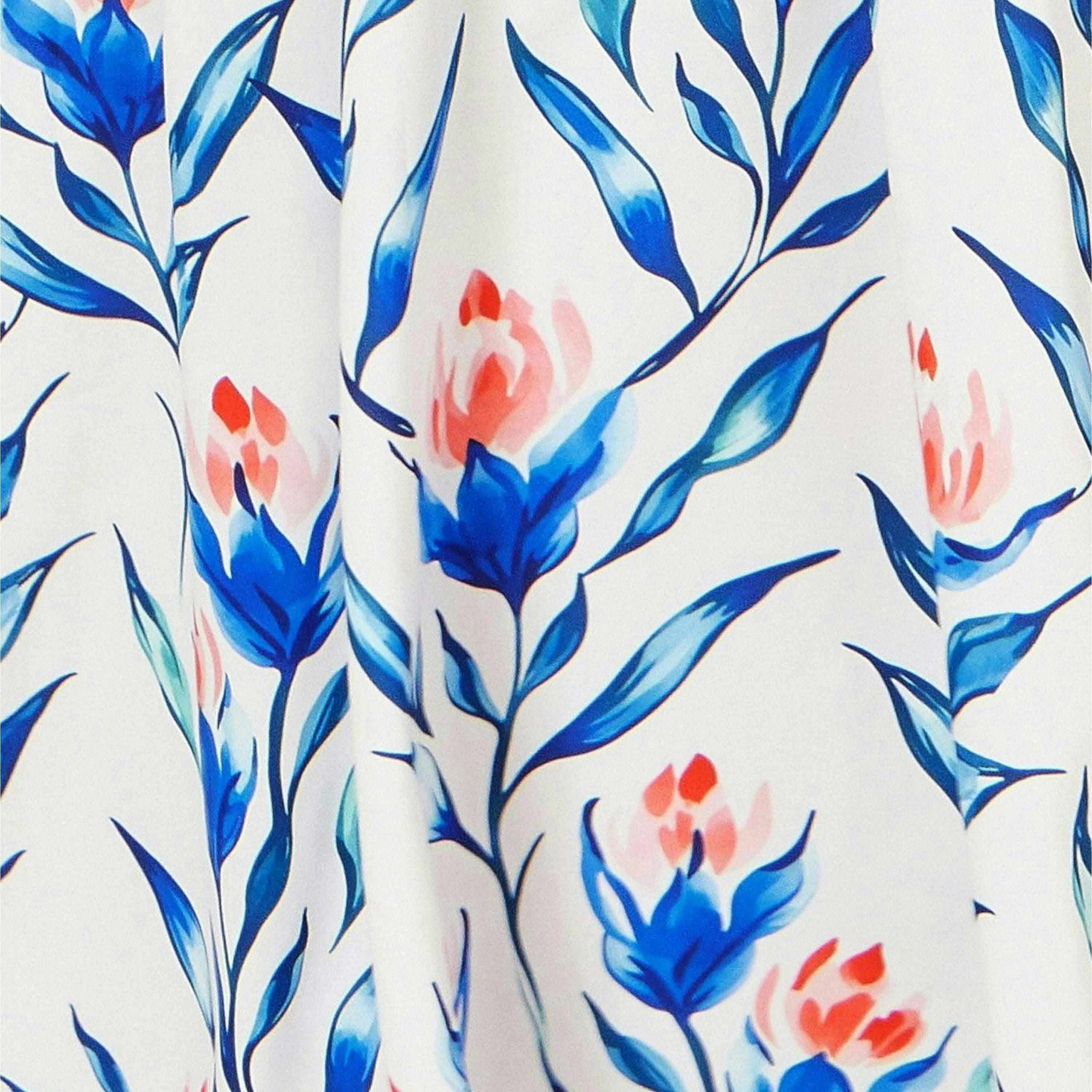 Yumi White Floral Print Maxi Sun Dress , view 6 of 6